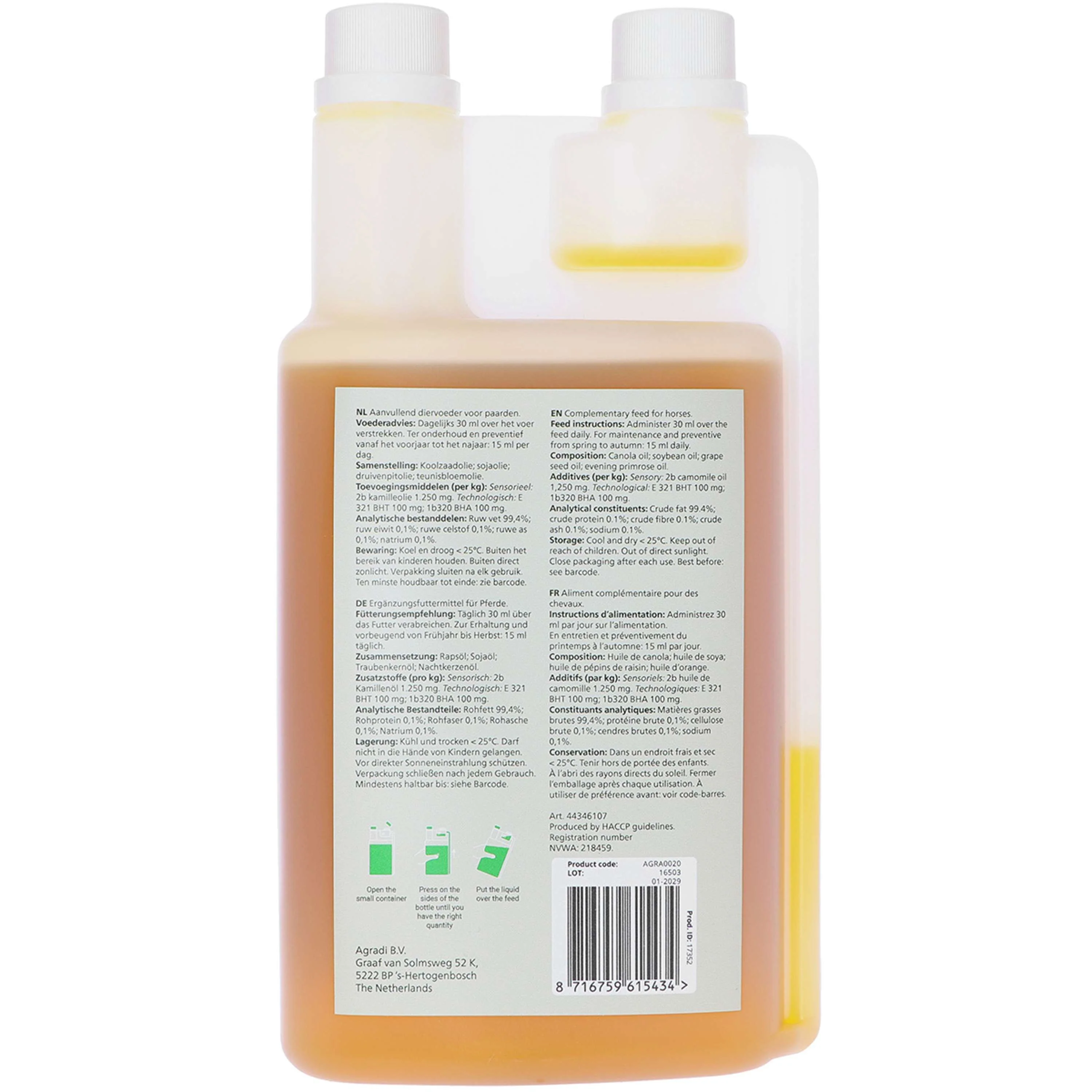 Agradi Health Skin Support Feed Oil - Image 2