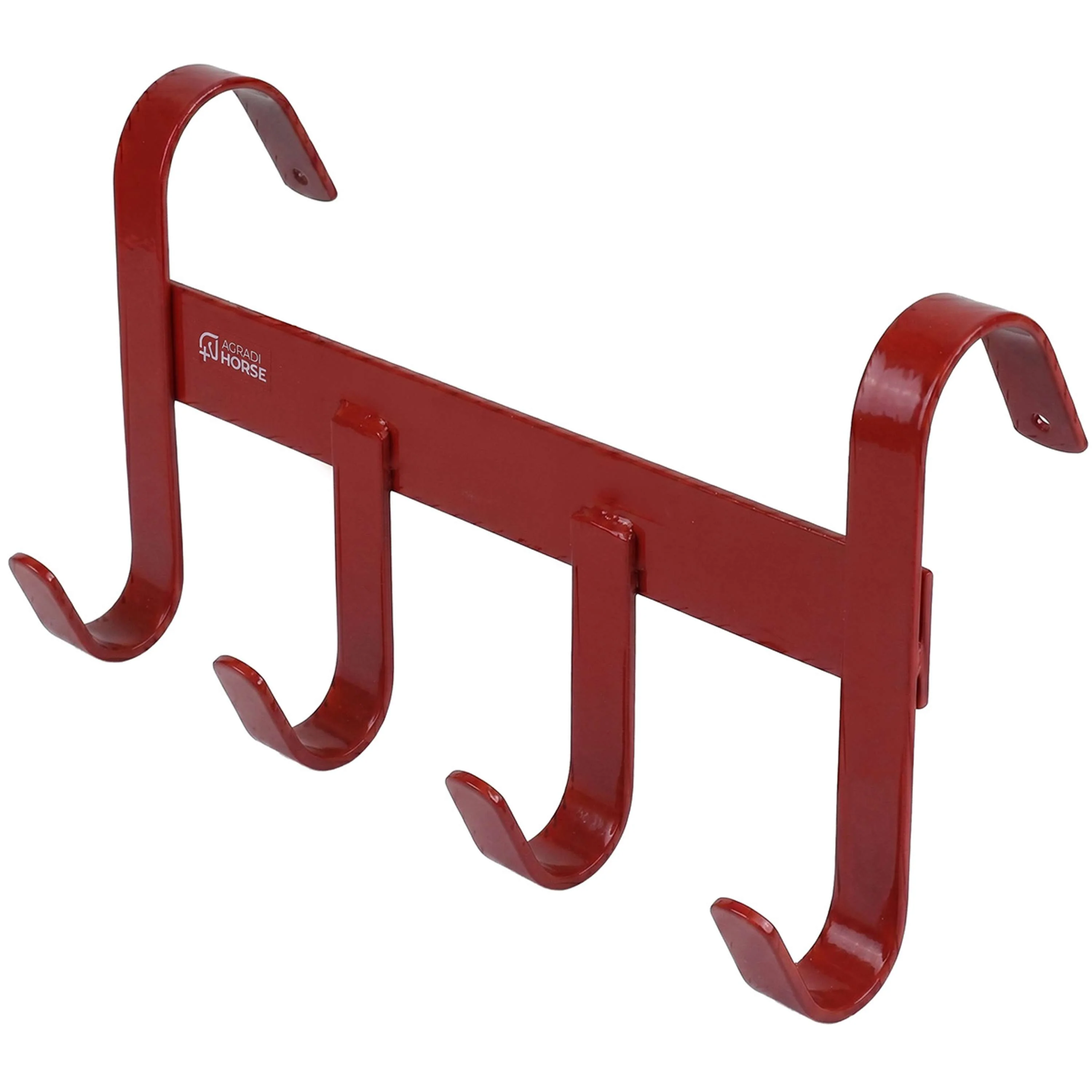 Agradi Horse Appendibriglia con 4 Ganci Rosso