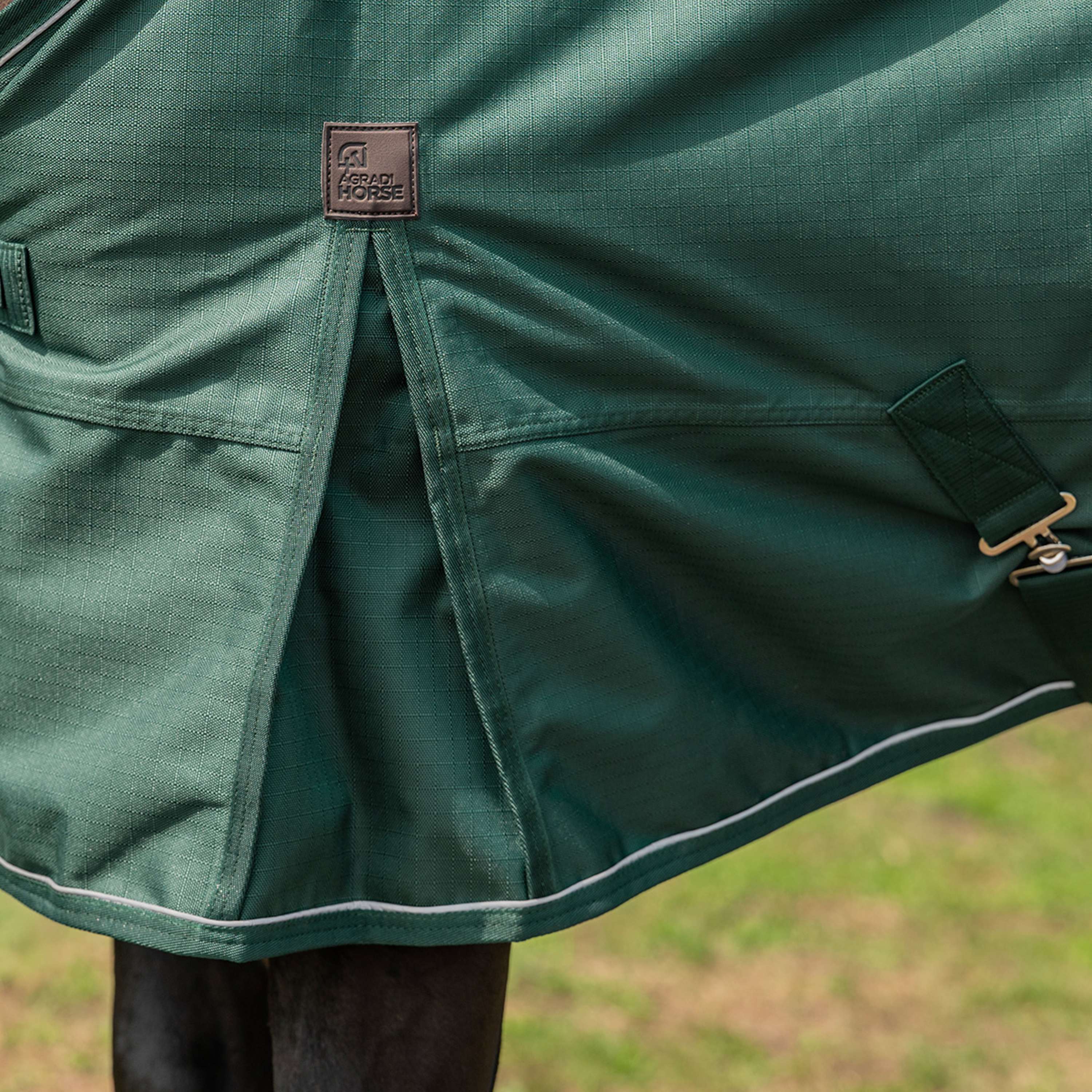 Agradi Horse Tappeto da Esterno 1200D 0gr Bordo Riflettente Verde - Image 6