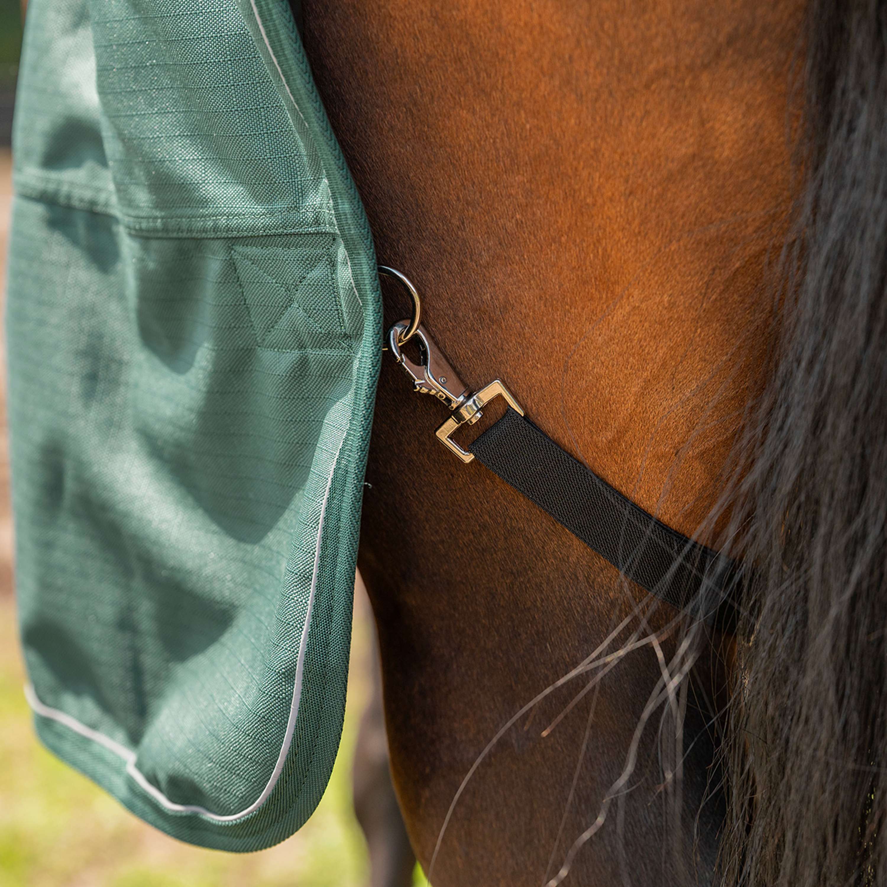 Agradi Horse Tappeto da Esterno 1200D 0gr Bordo Riflettente Verde - Image 7