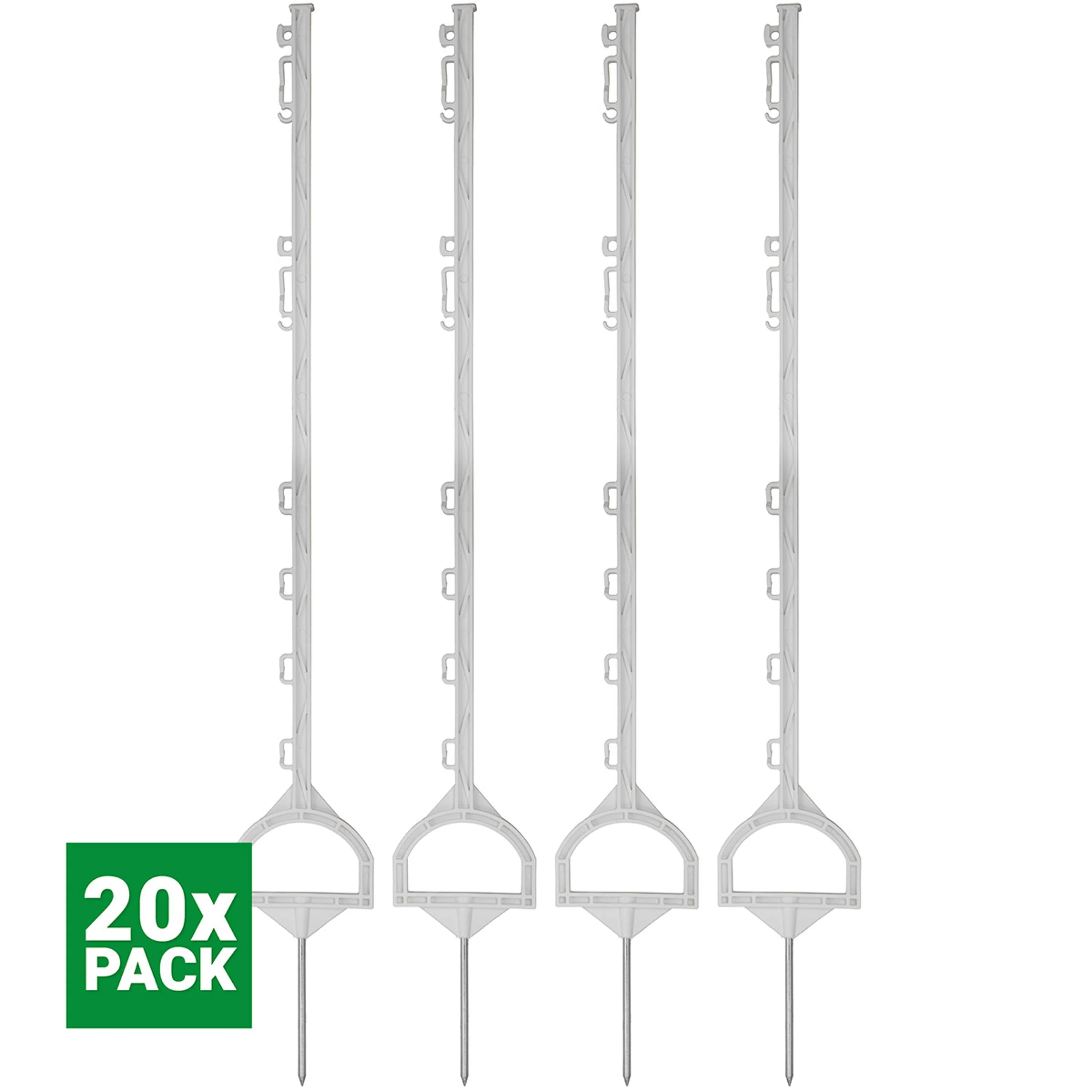 Agradi Power Palo de entrada para pradera 115cm 20 Pezzi Bianco