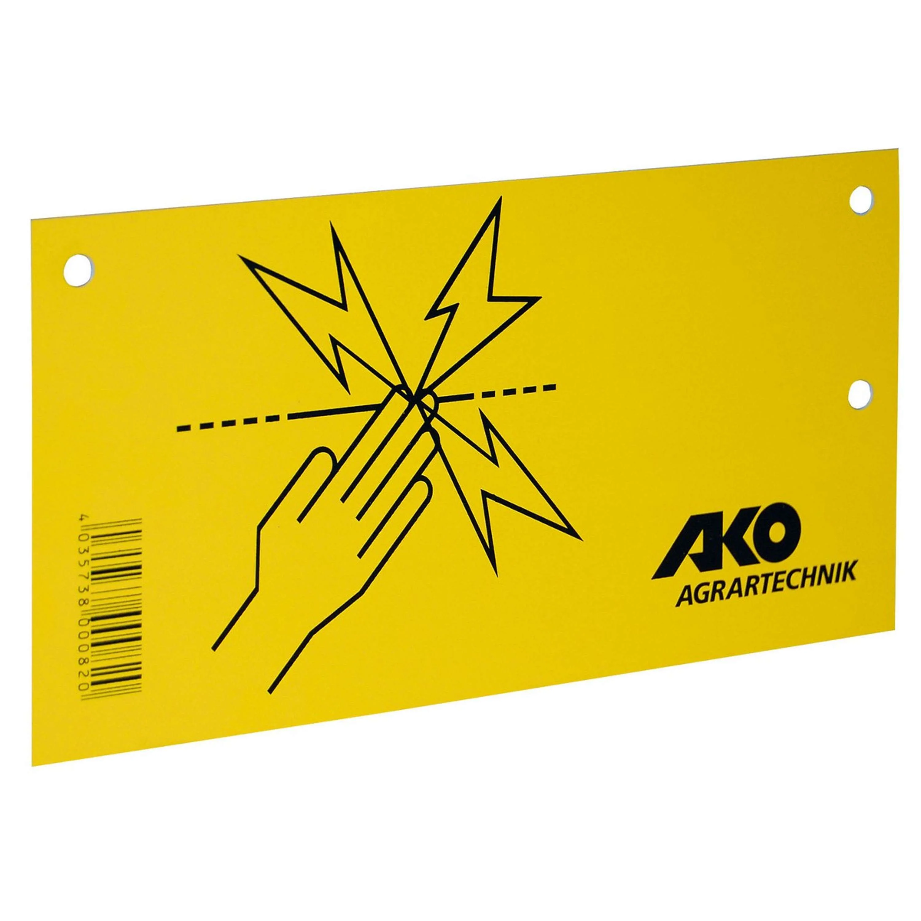 Ako Cartello di Avvertimento Giallo