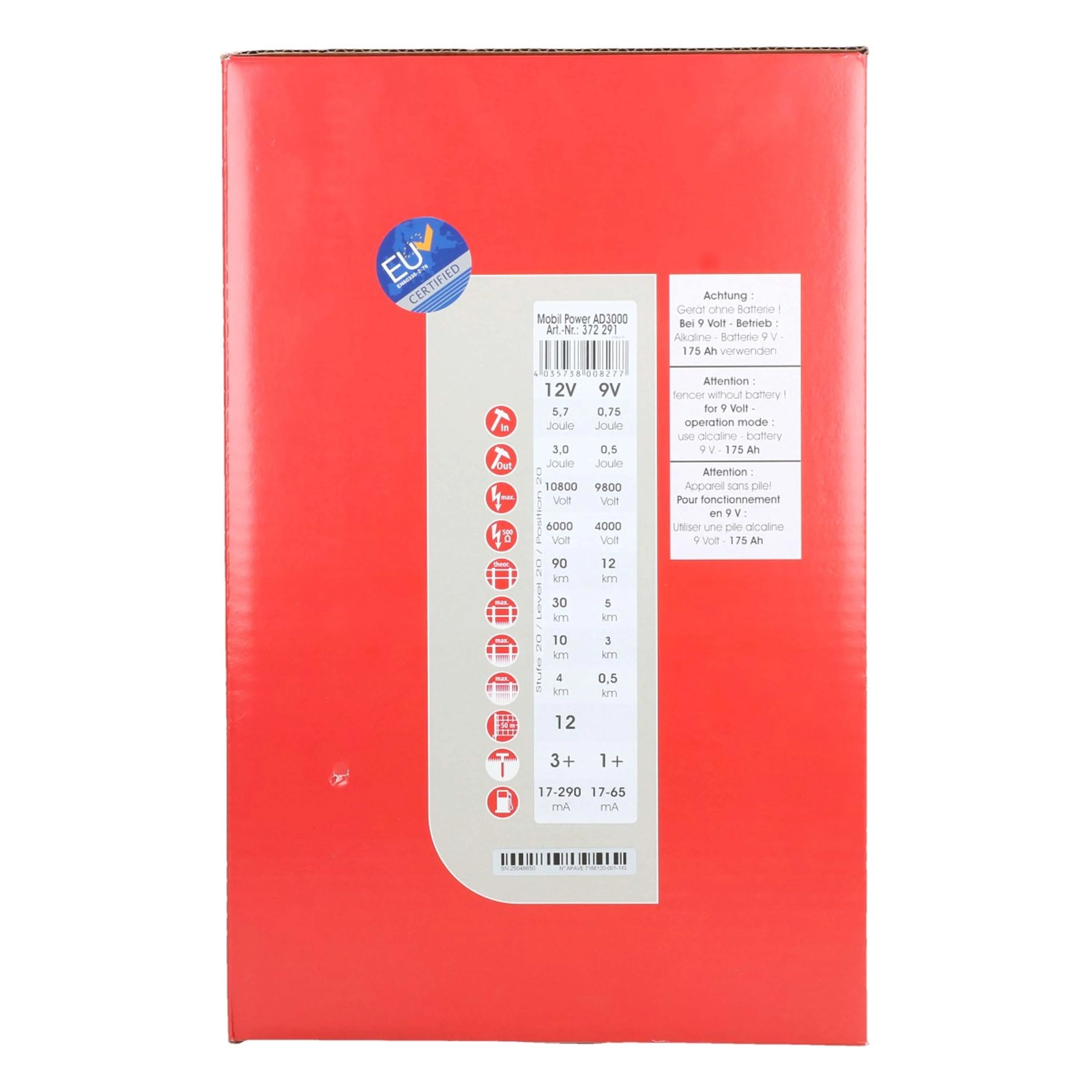 Ako Dispositivo per recinzioni elettriche Mobil Power AD3000 3,0 Joule - Image 8