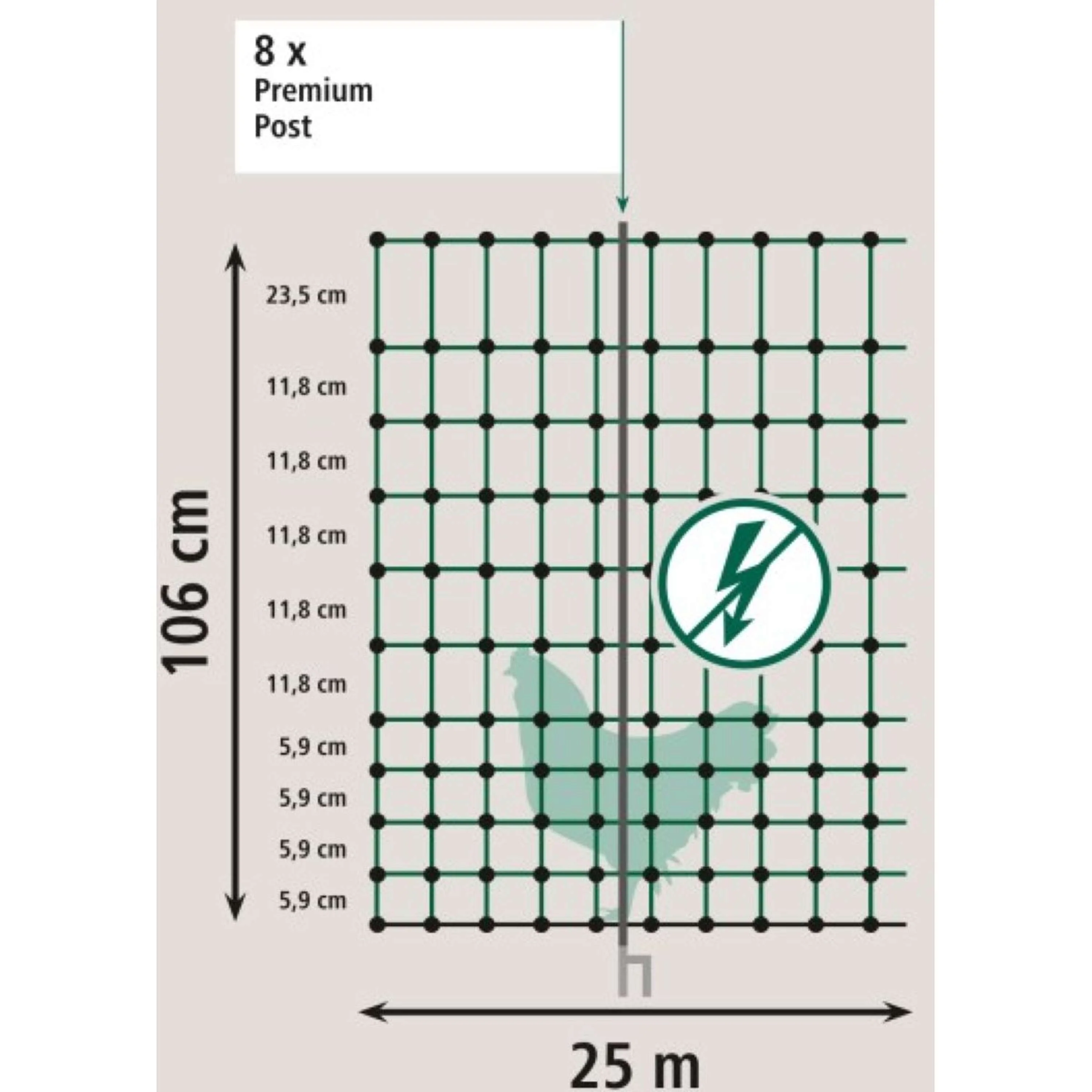 Ako Rete per pollame Premium not Electrifiable Verde - Image 8