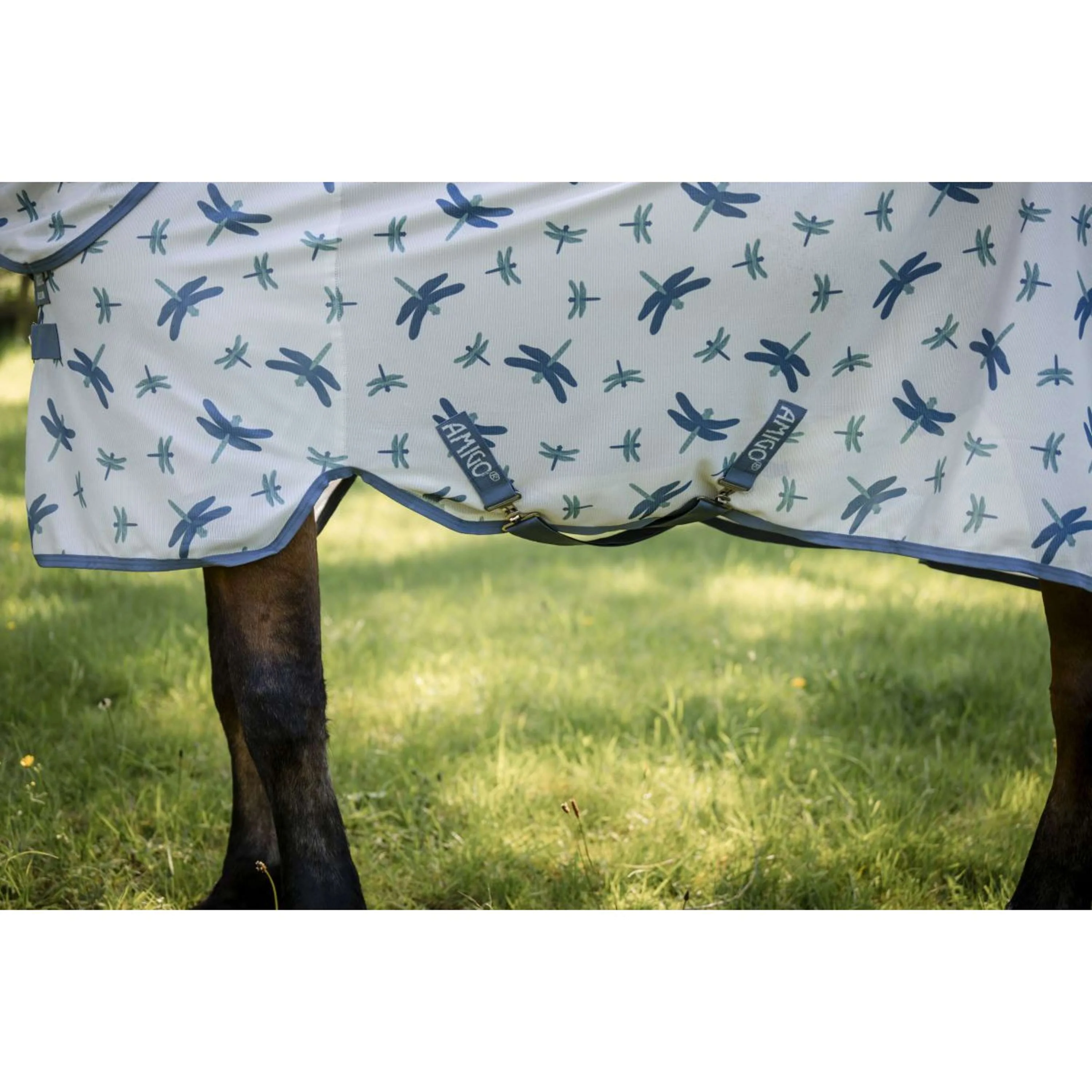 Amigo Bug Rug XL Plus Dragonfly Print/Silver/Blue/Sage - Image 6