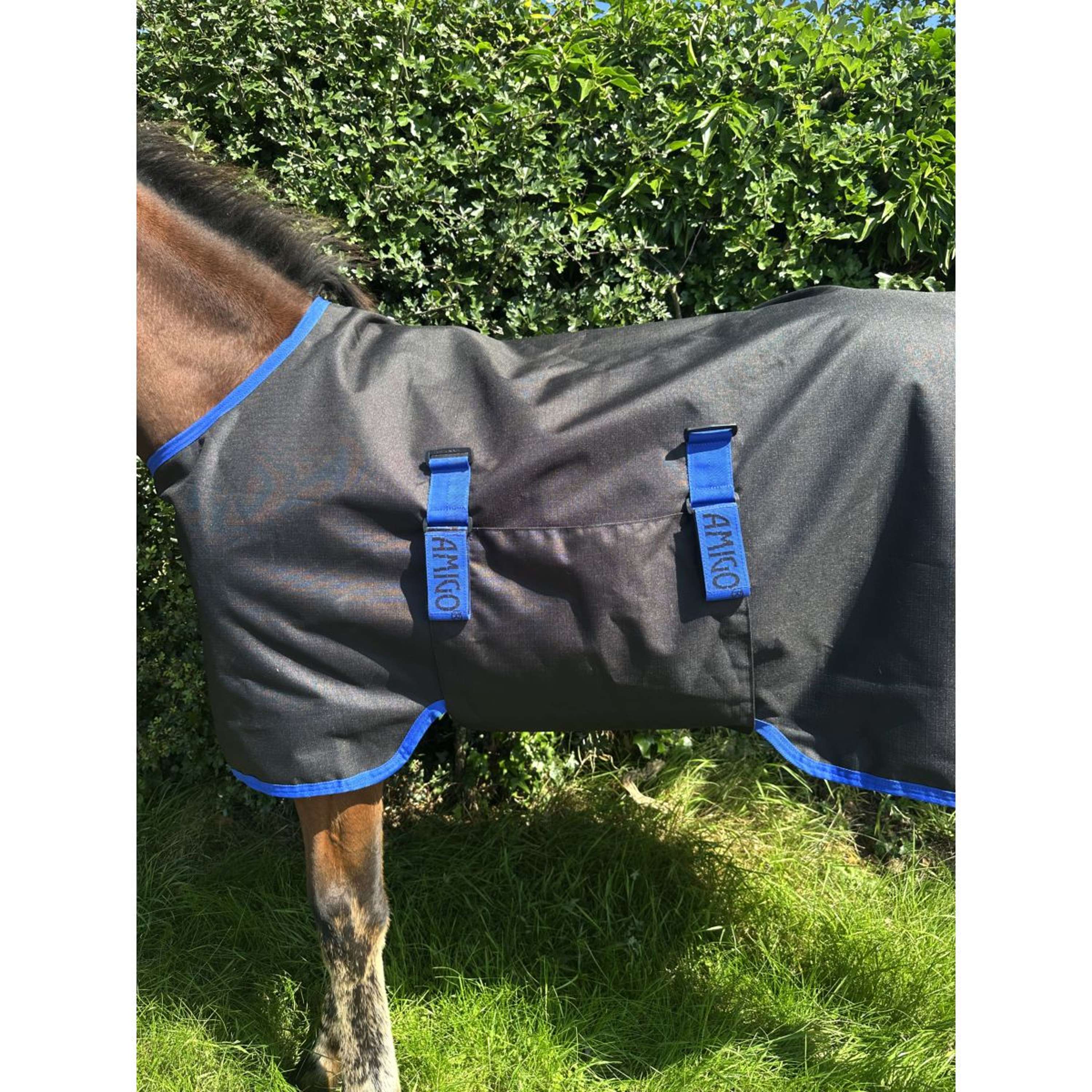Amigo Coperta per Puledro Ripstop 900D 200g Black/Classic Blue - Image 3