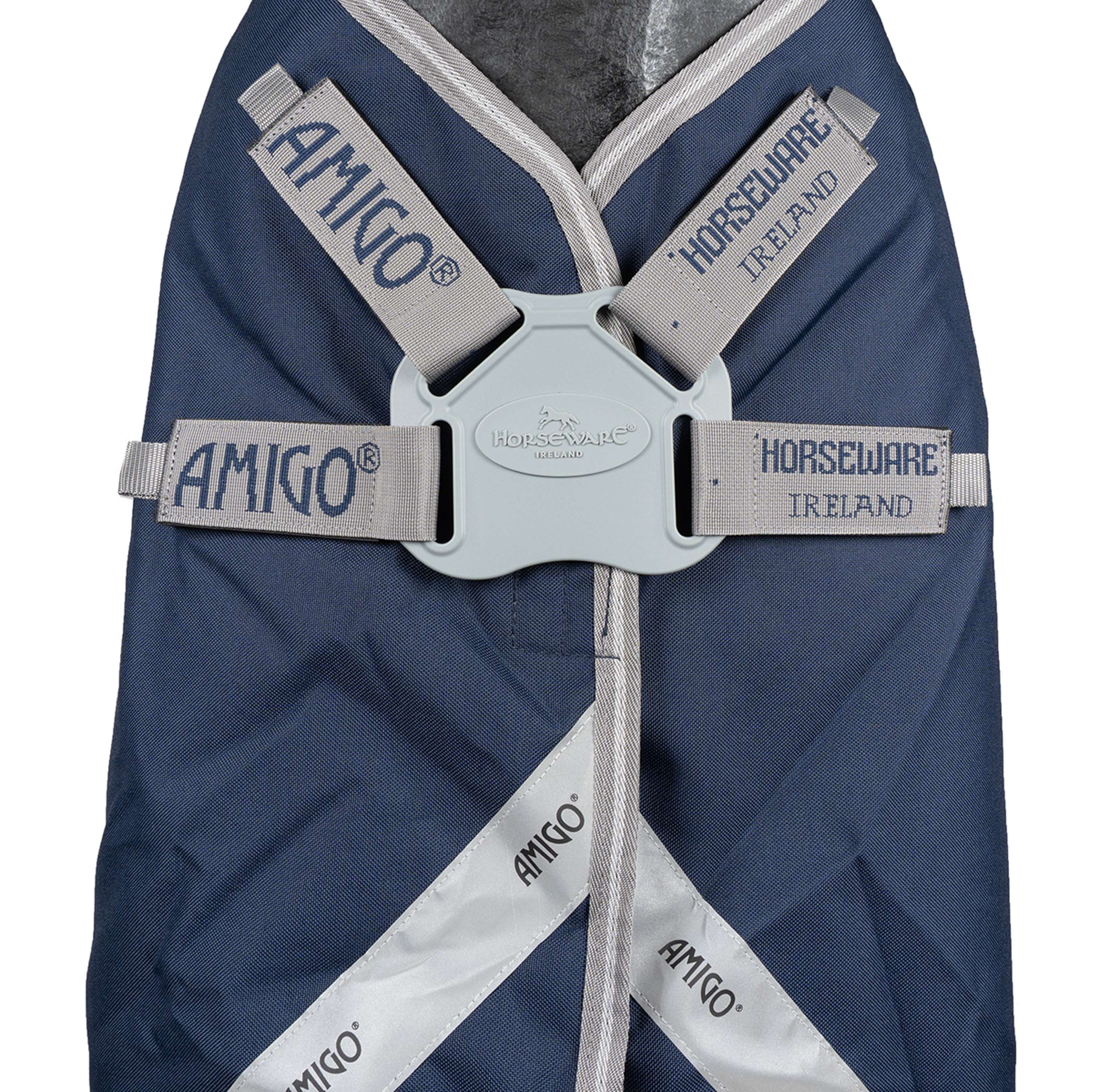 Amigo Turnout Rug FieldSafe Plus 1200D 250g Navy/Titanium Grey/Silver - Image 10