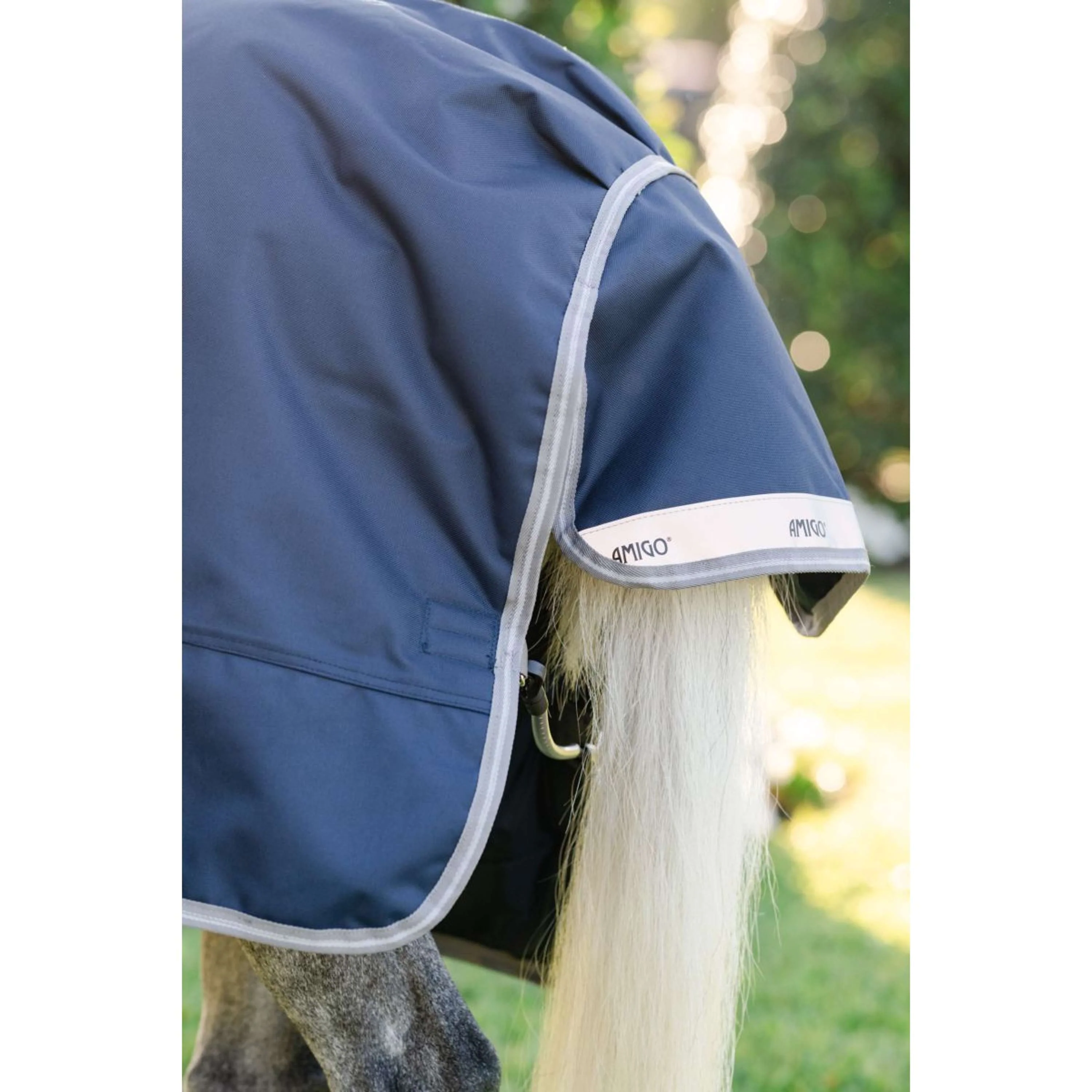 Amigo Turnout 1200D Pony 50g Blu marino/Grigio titanio/Argento - Image 4