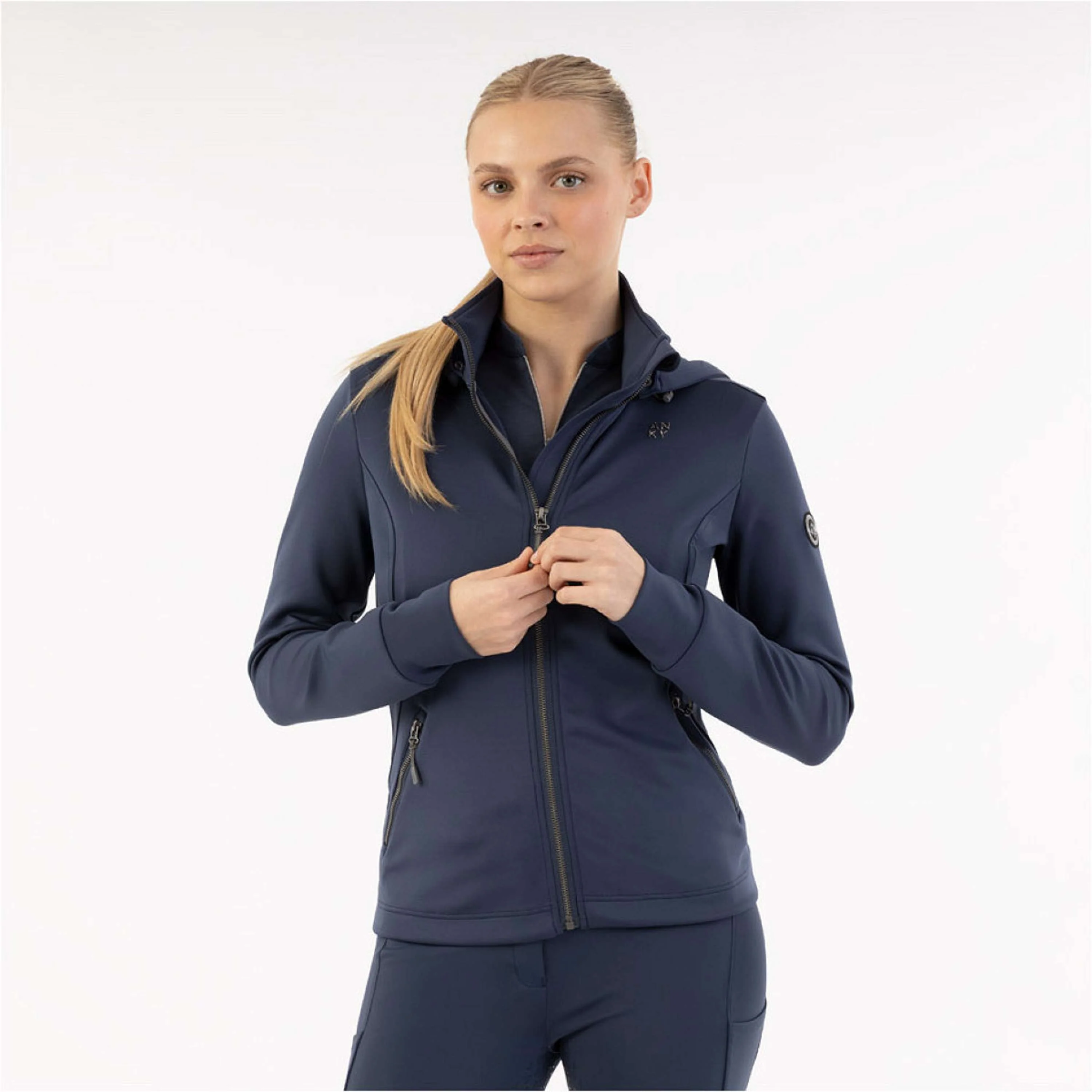 ANKY Felpa con cappuccio e zip Hooded Tech ATC251101 Indaco dell'umore