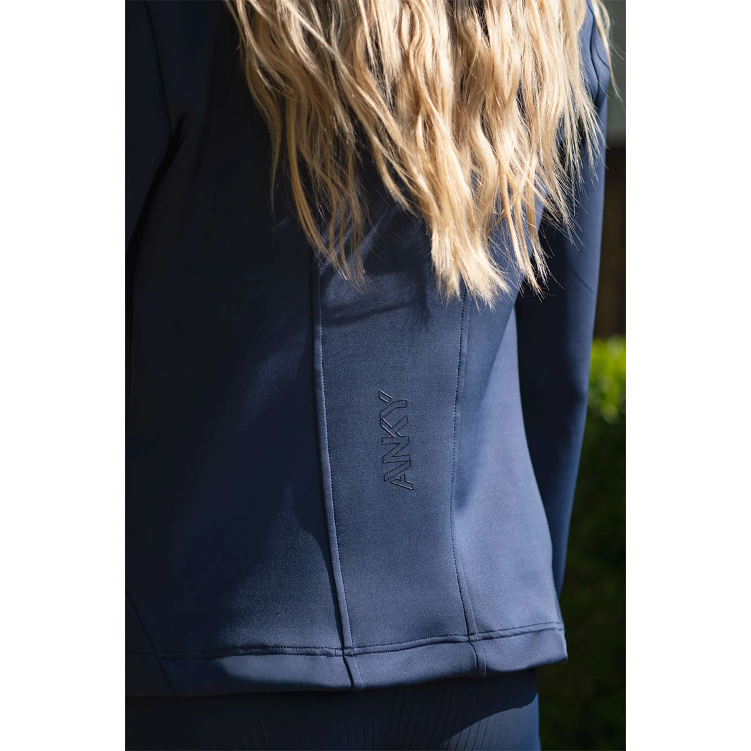 ANKY Felpa con cappuccio e zip Hooded Tech ATC251101 Indaco dell'umore - Image 5