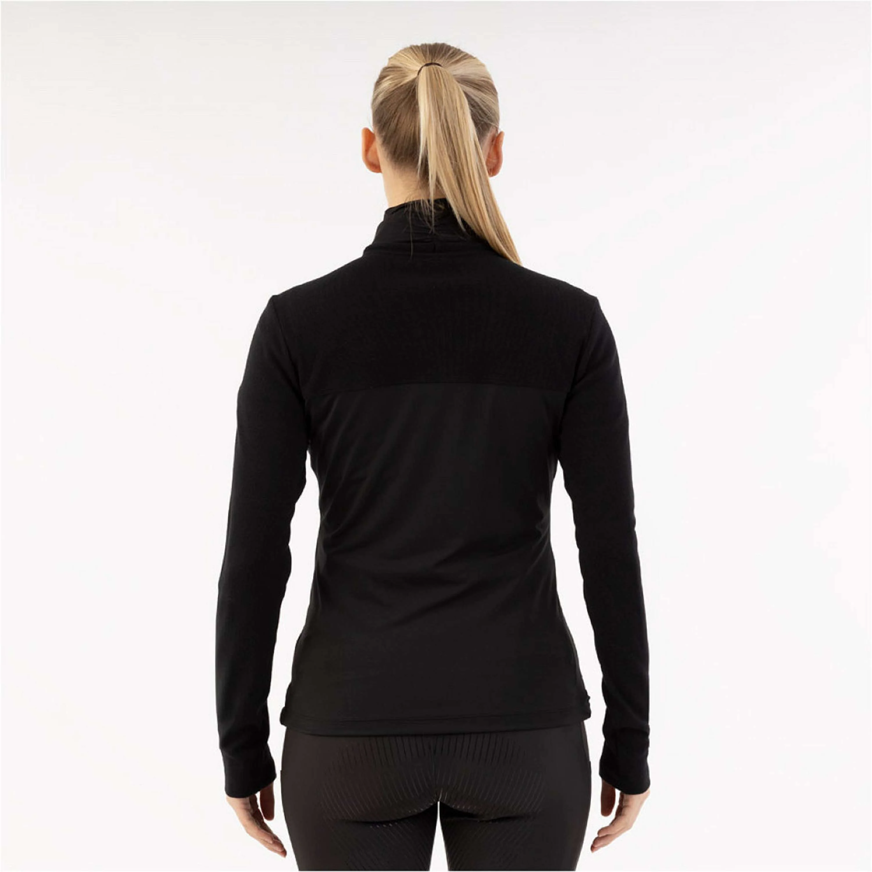 ANKY Felpa con cappuccio e zip Jersey ATC261105 Nero - Image 2