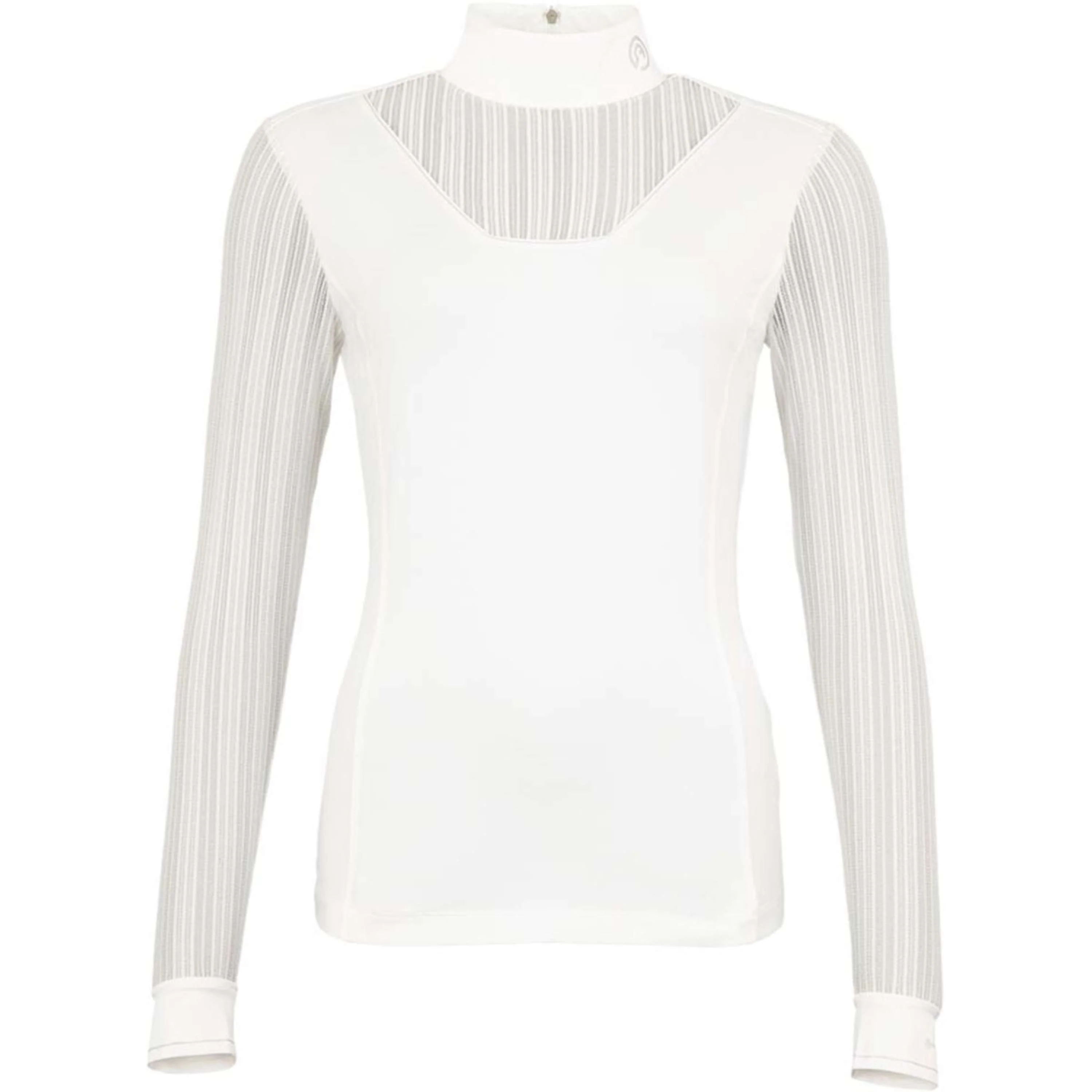 ANKY Maglietta da Competizione Mesh Maniche Lunghe Bianco