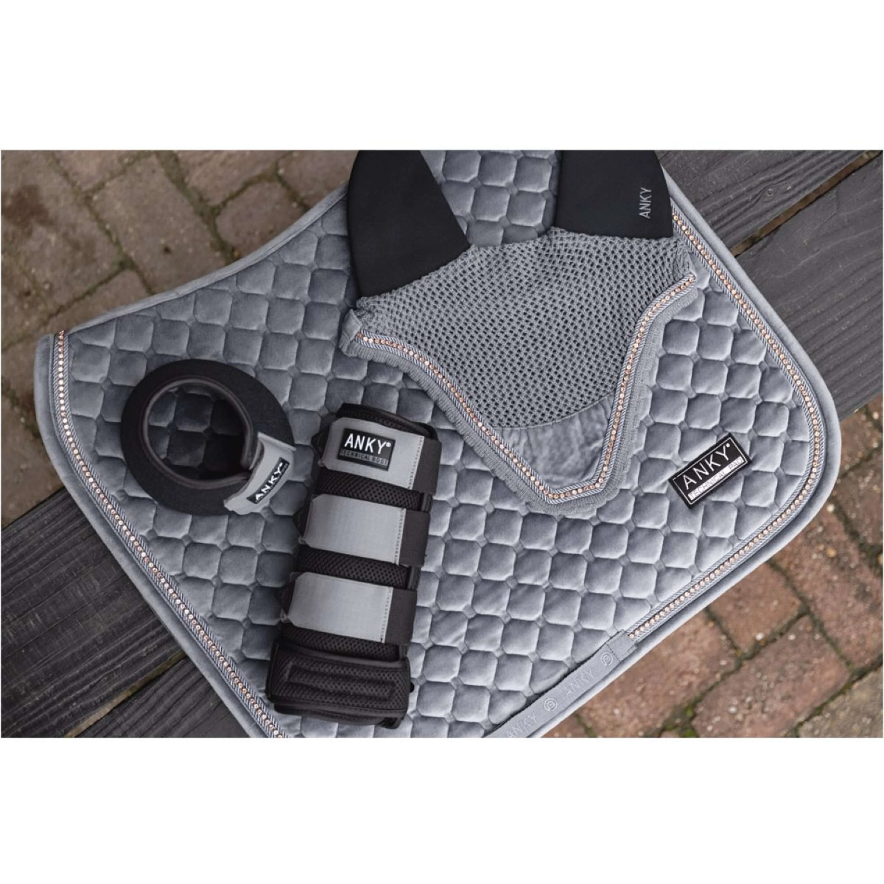 ANKY Protezione gambe 3 in 1 3D Mesh Black/Steel Grey - Image 3
