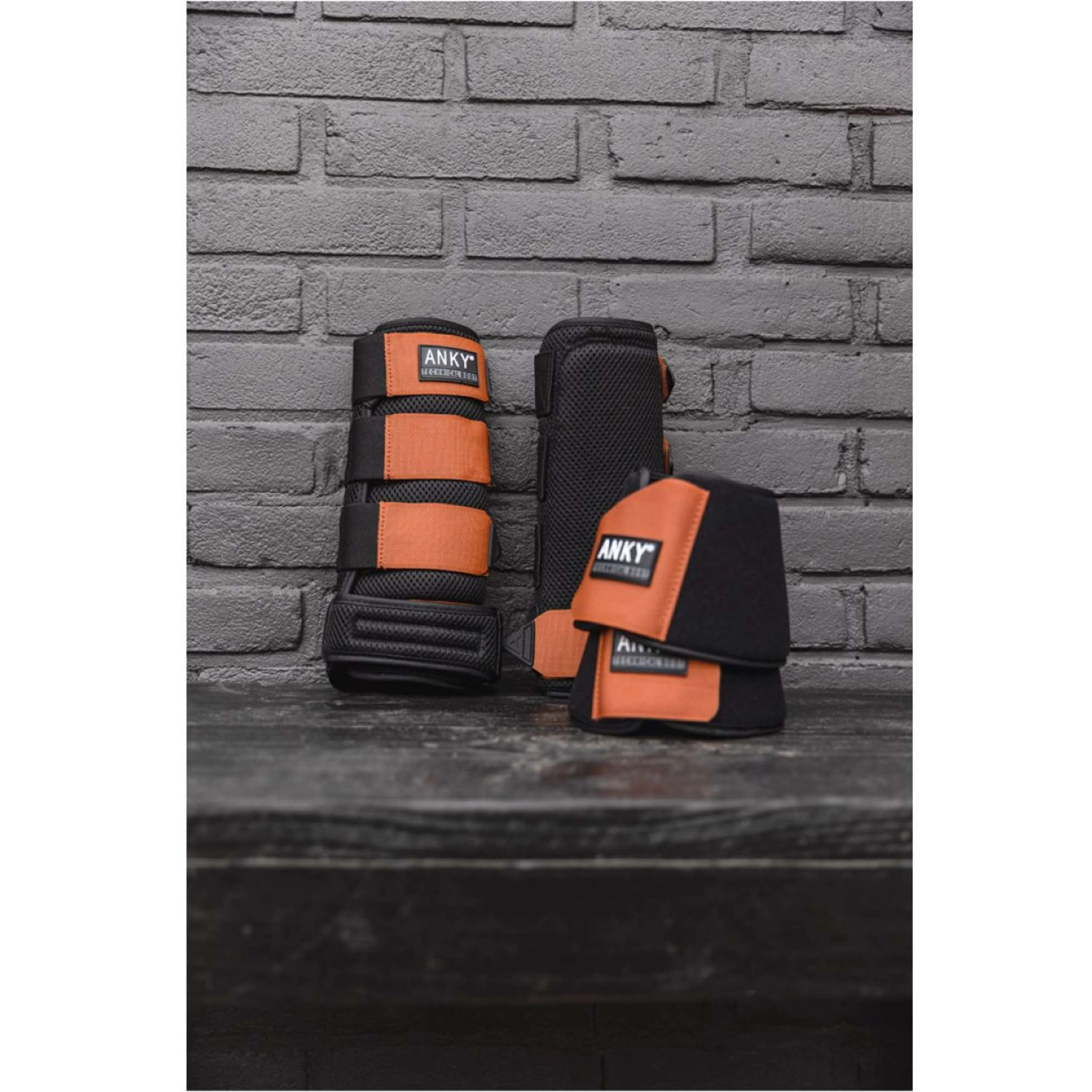 ANKY Protezione gambe 3 in 1 3D Mesh Black/Rust - Image 5