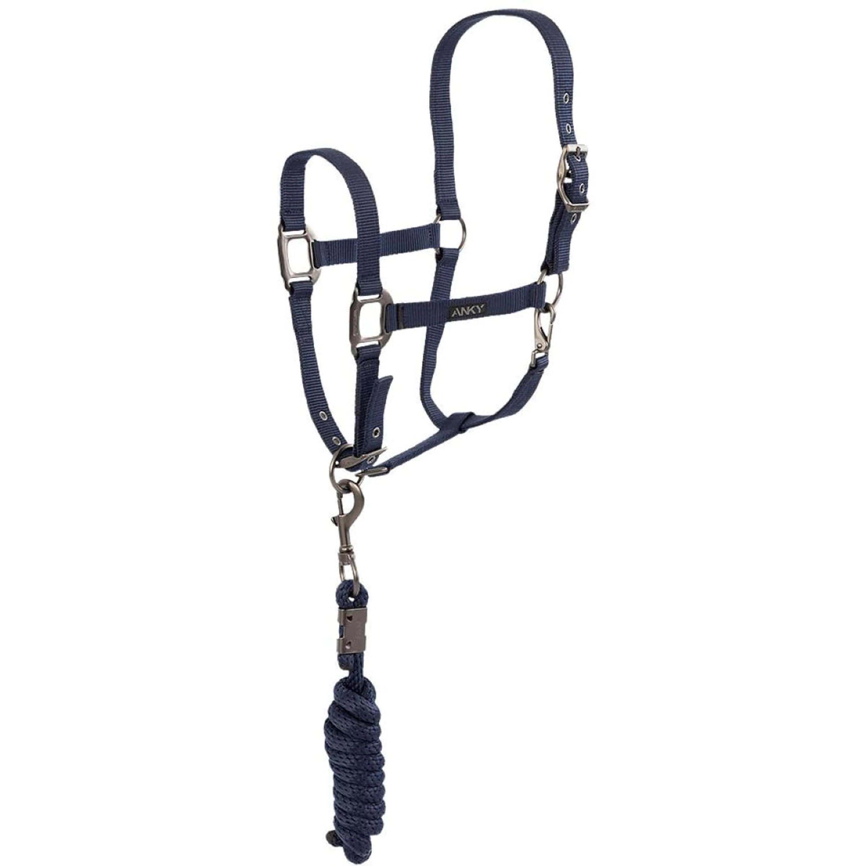 ANKY Set Cavezza Check Velvet ATH25002 Blu notte - Image 2