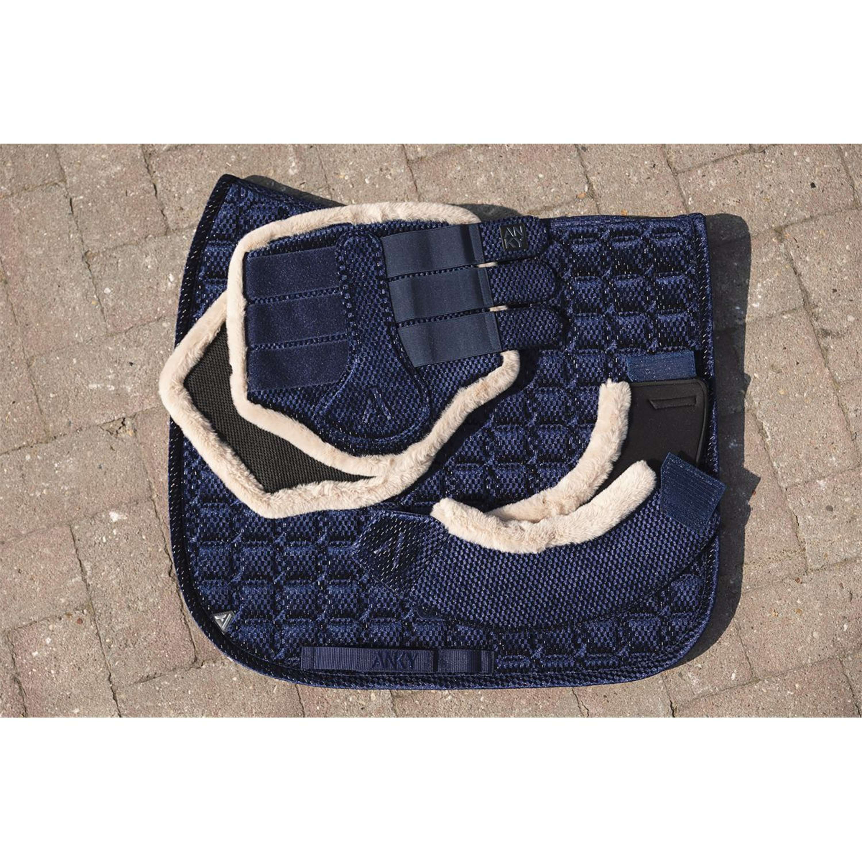 ANKY Sottosella Check Velvet XB25003 Dressage Blu notte - Image 5