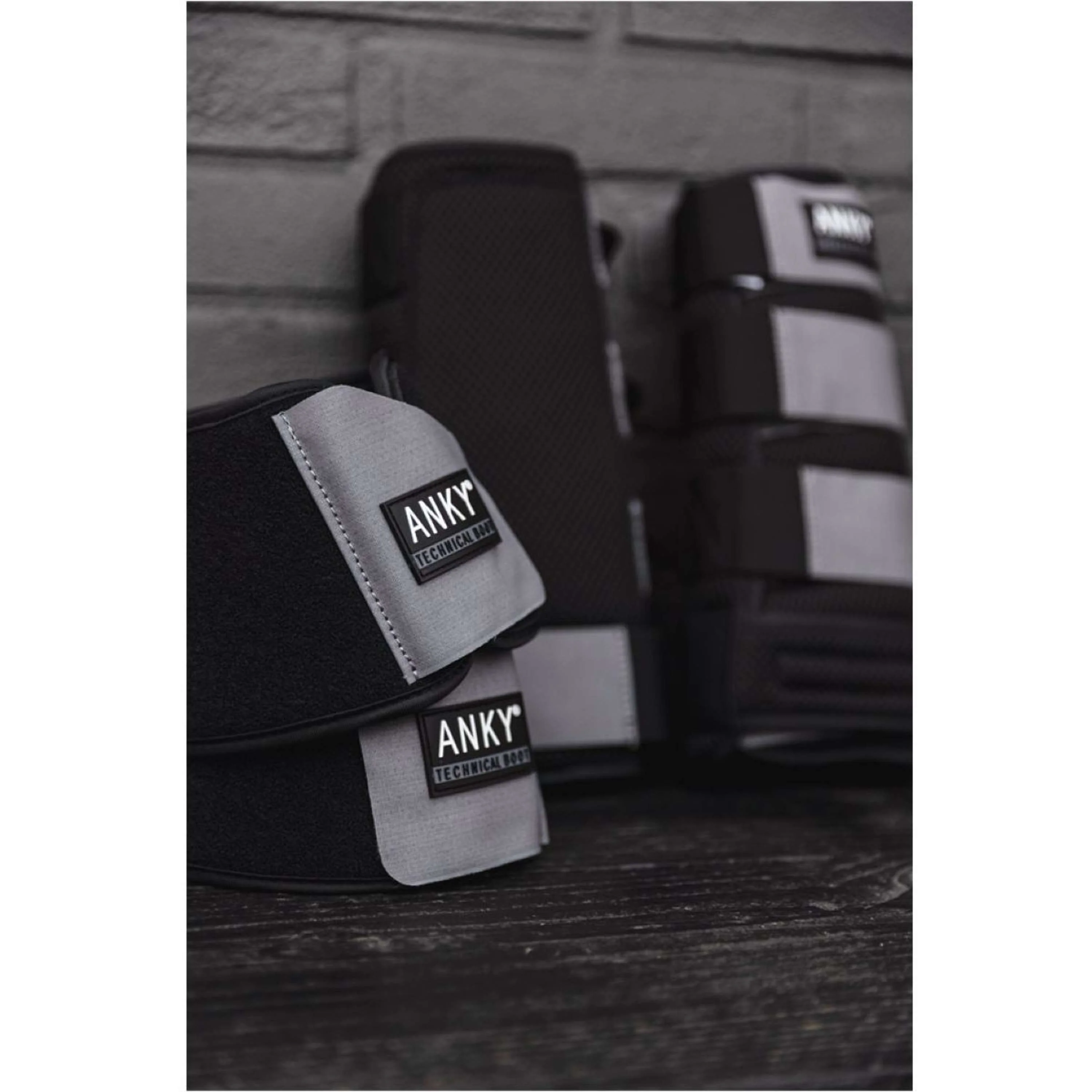 ANKY Stivaletti a Campana Neoprene Black/Steel Grey - Image 4