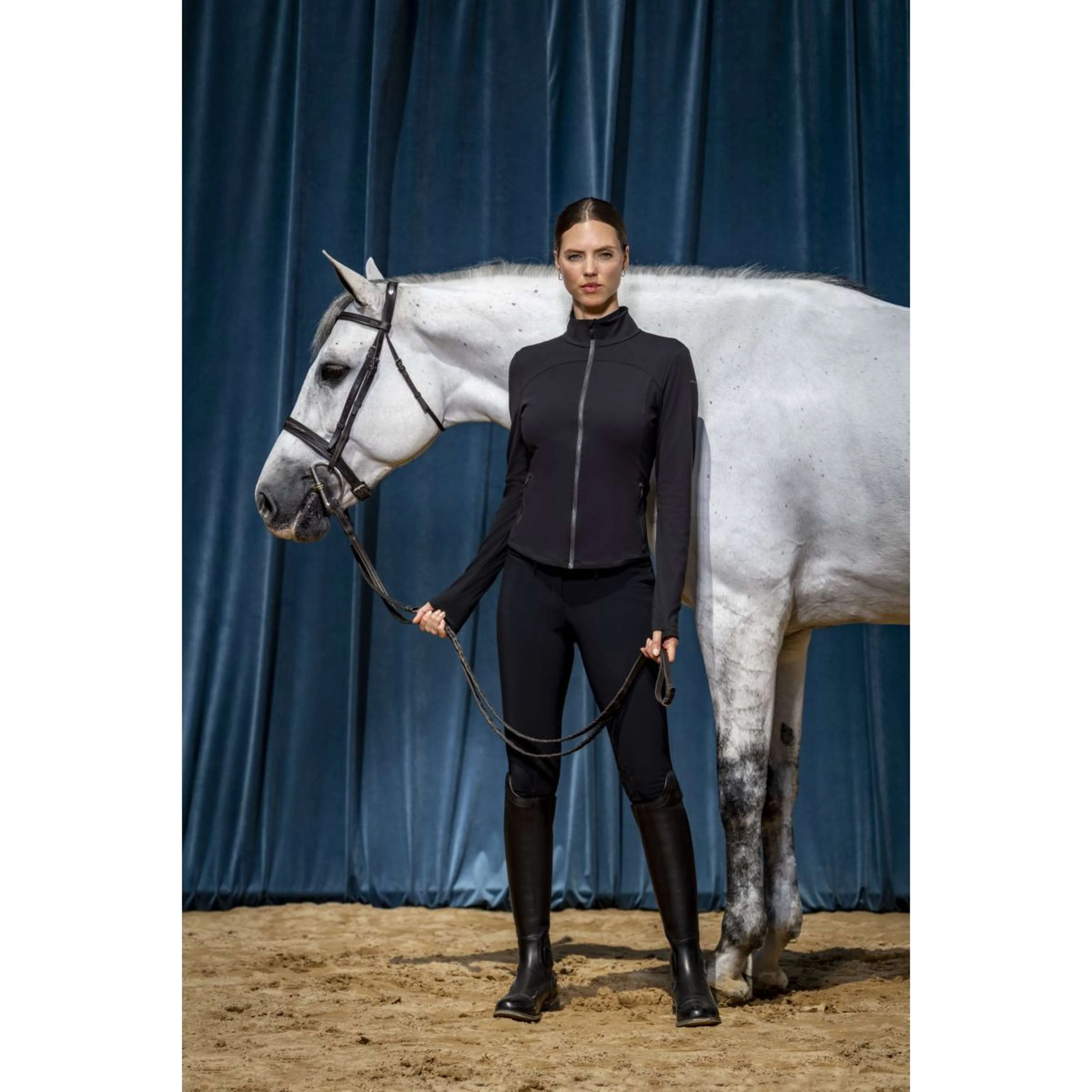 Ariat Felpa con cappuccio e zip Solveil Full Zip Donne Nero - Image 6