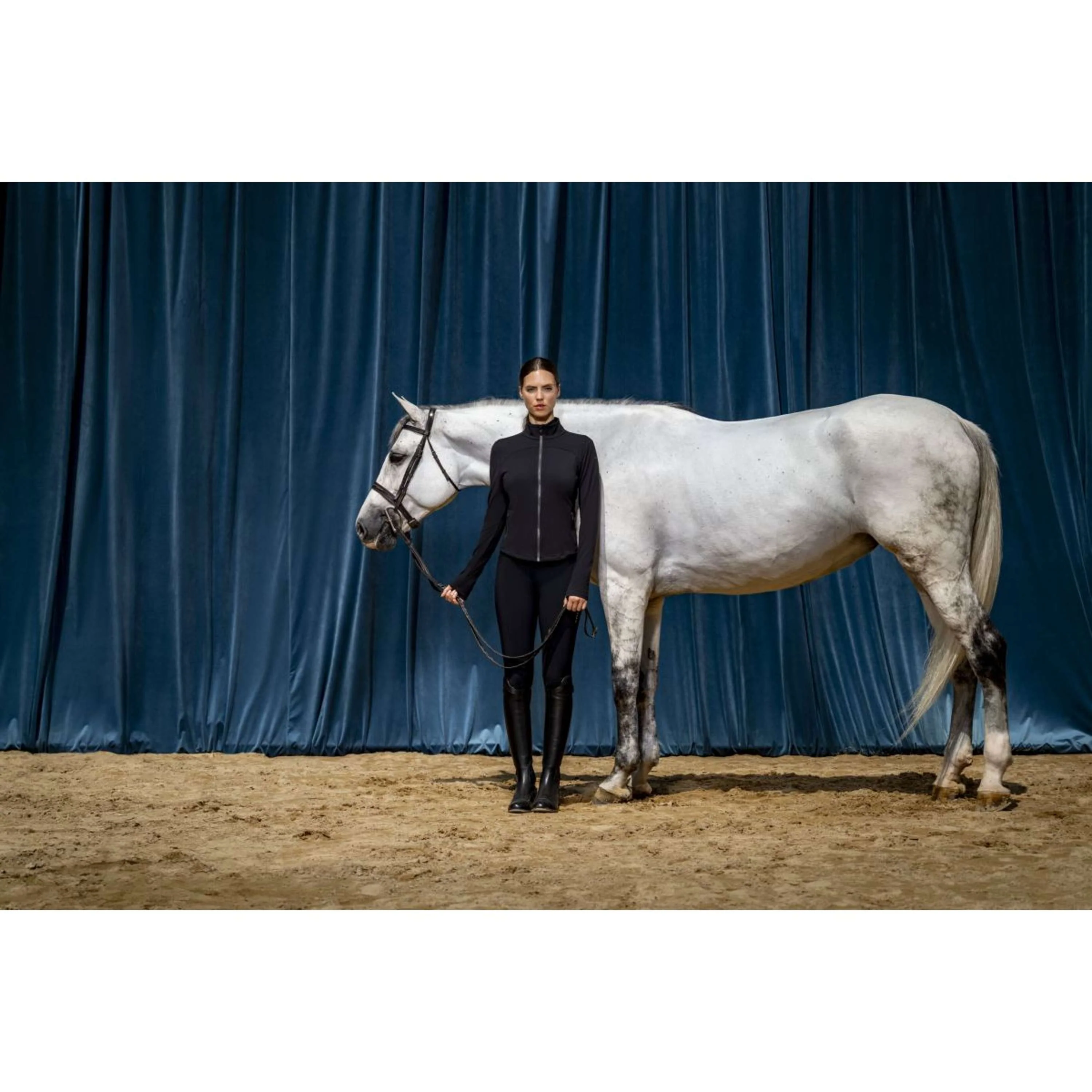Ariat Felpa con cappuccio e zip Solveil Full Zip Donne Nero - Image 7