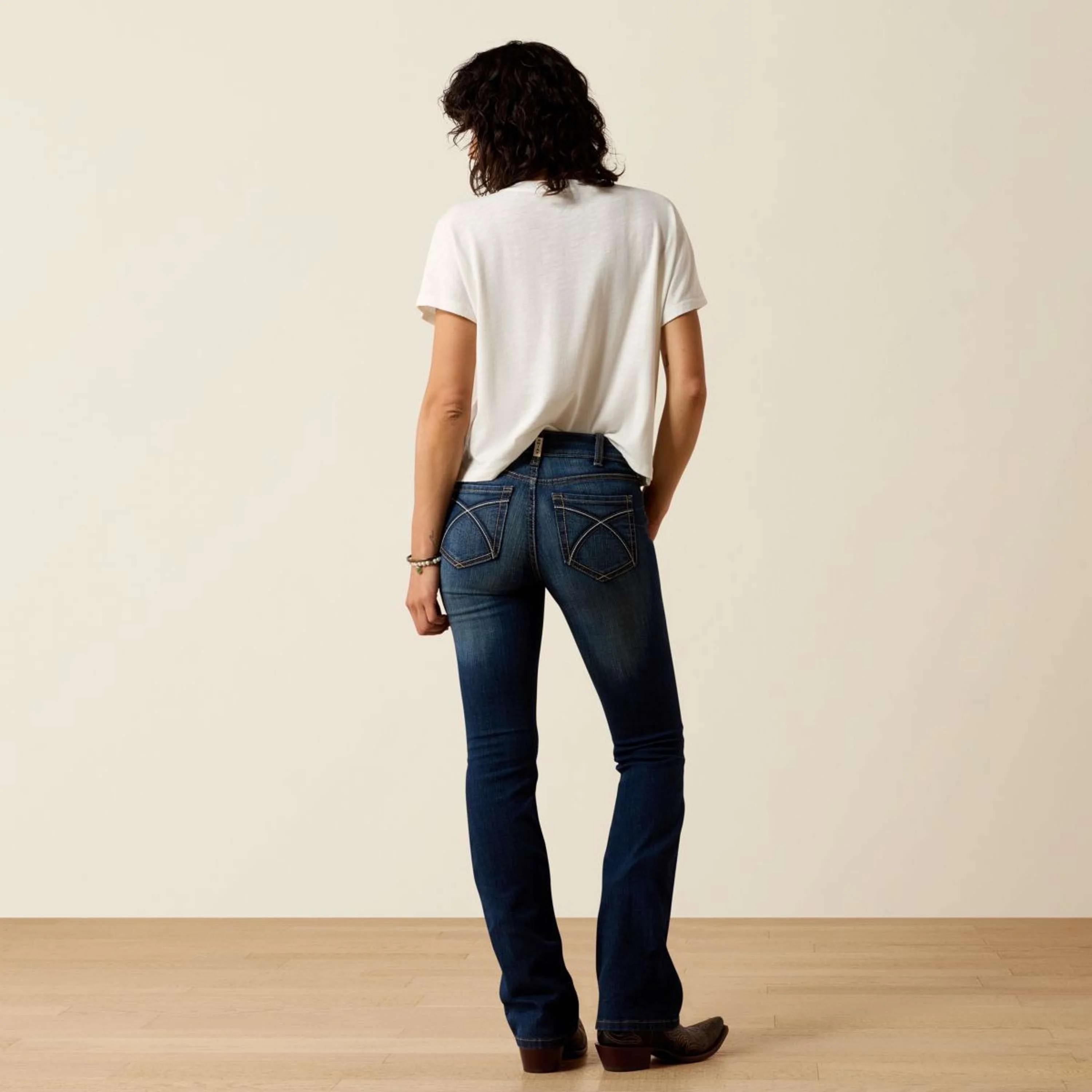 Ariat Jeans Rosa Perfect Rise Boot Cut Donne Lita - Image 5
