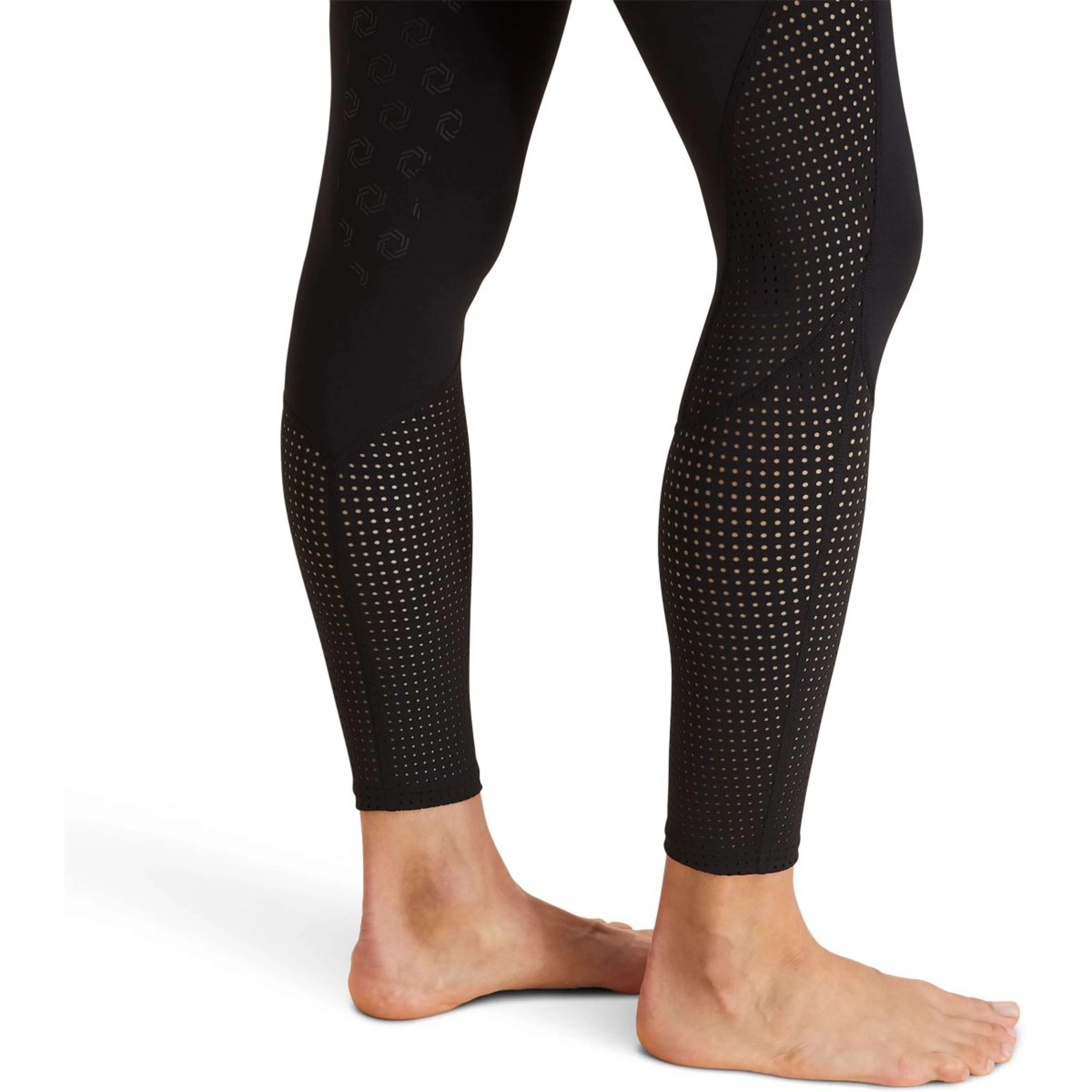 Ariat Pantaloni da Equitazione Breathe Half Grip Nero - Image 4