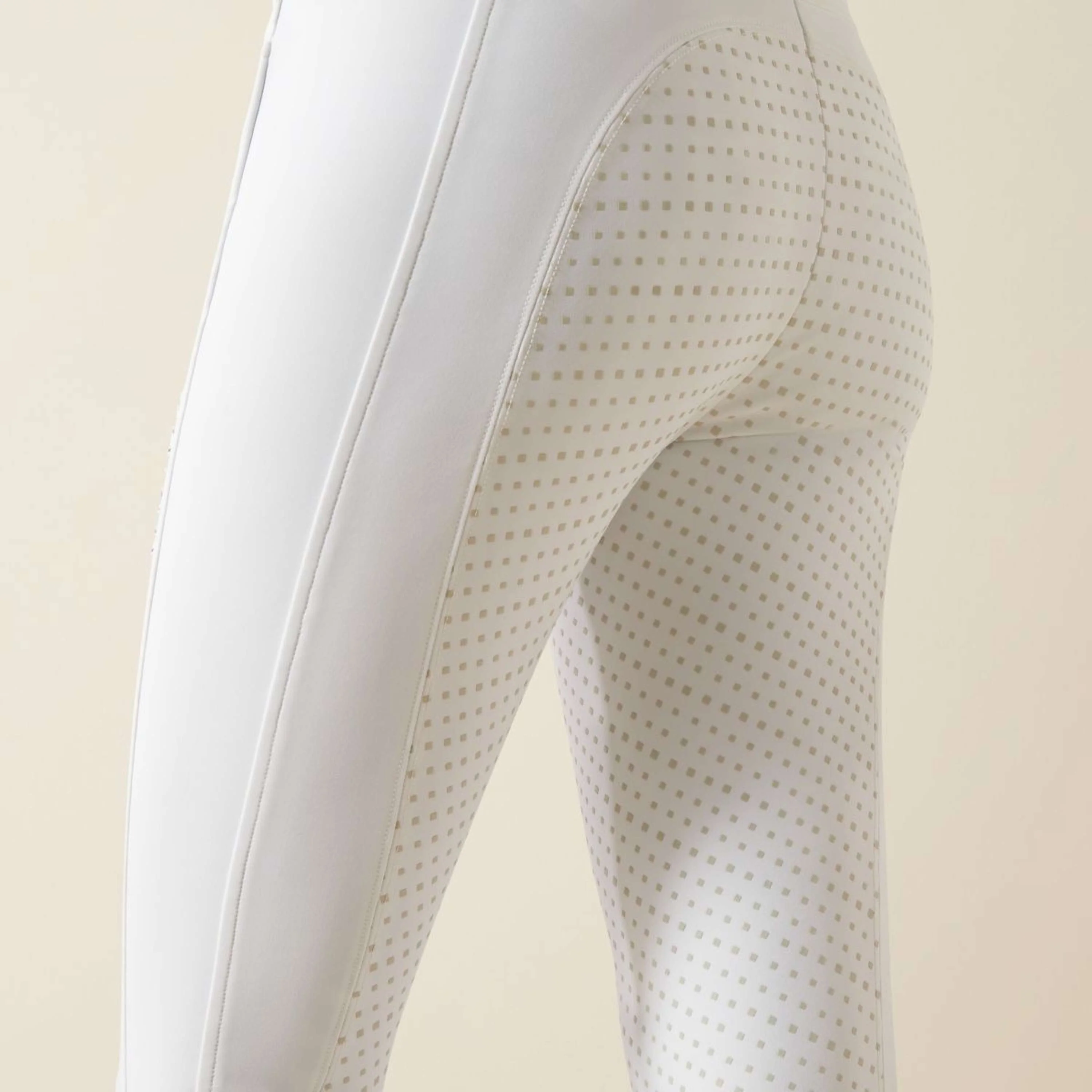 Ariat Pantaloni da Equitazione Tri Factor NT Full Grip Bianco - Image 5