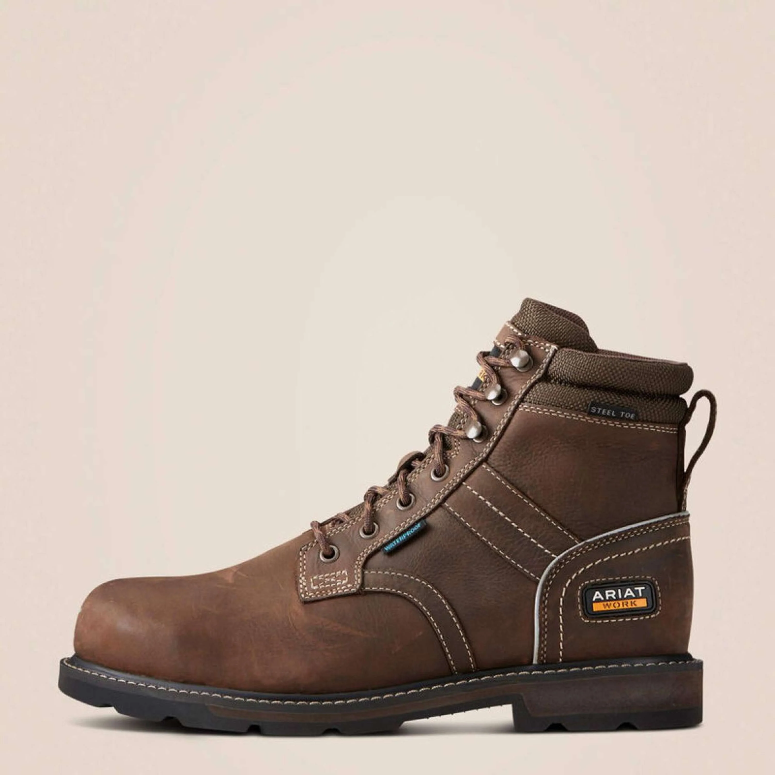 Ariat Scarpe da outdoor Groundbreaker Lace Steel Toe Waterproof Uomini Marrone scuro - Image 2