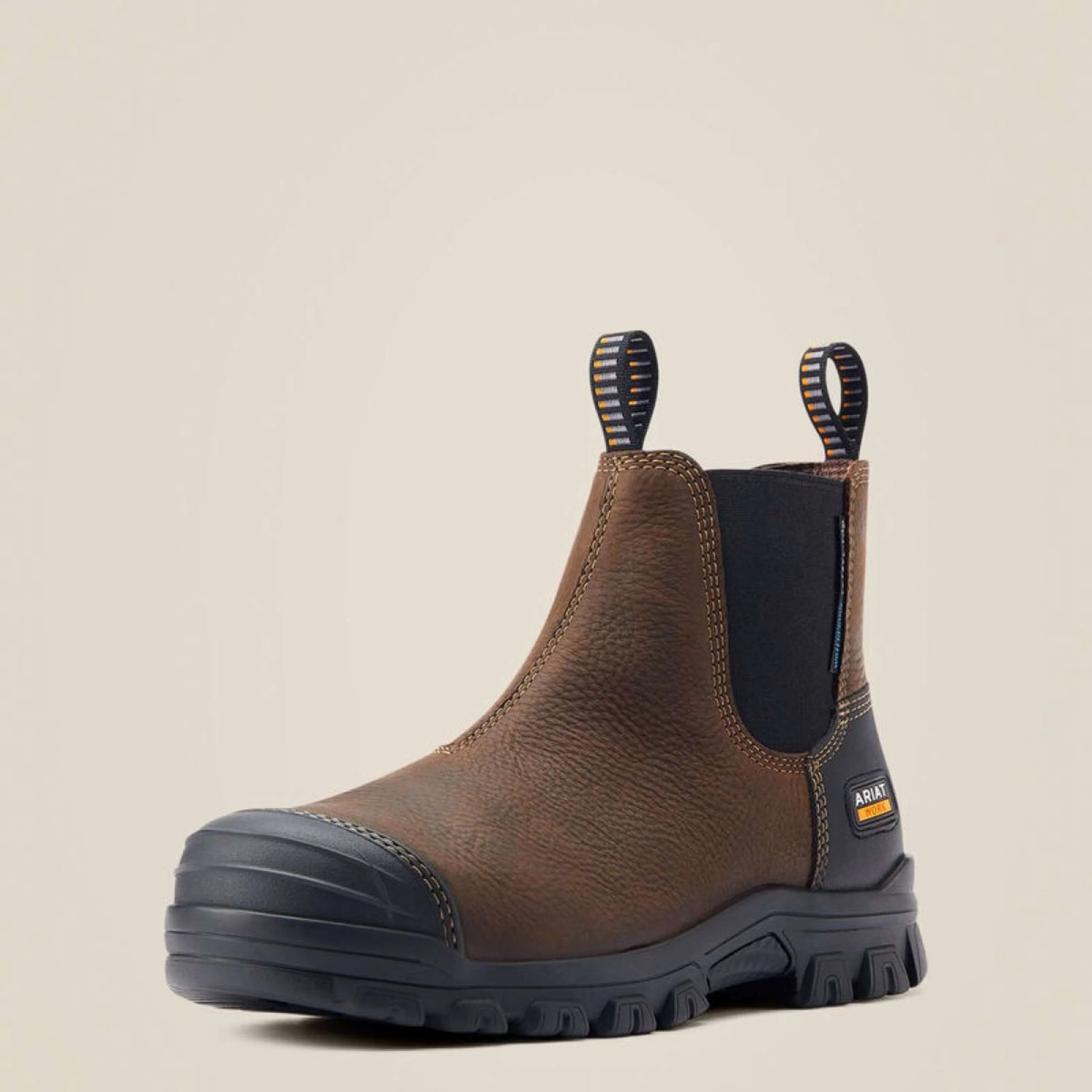 Ariat Stivaletti Treadfast Chelsea Waterproof Steel Toe Uomini Marrone scuro