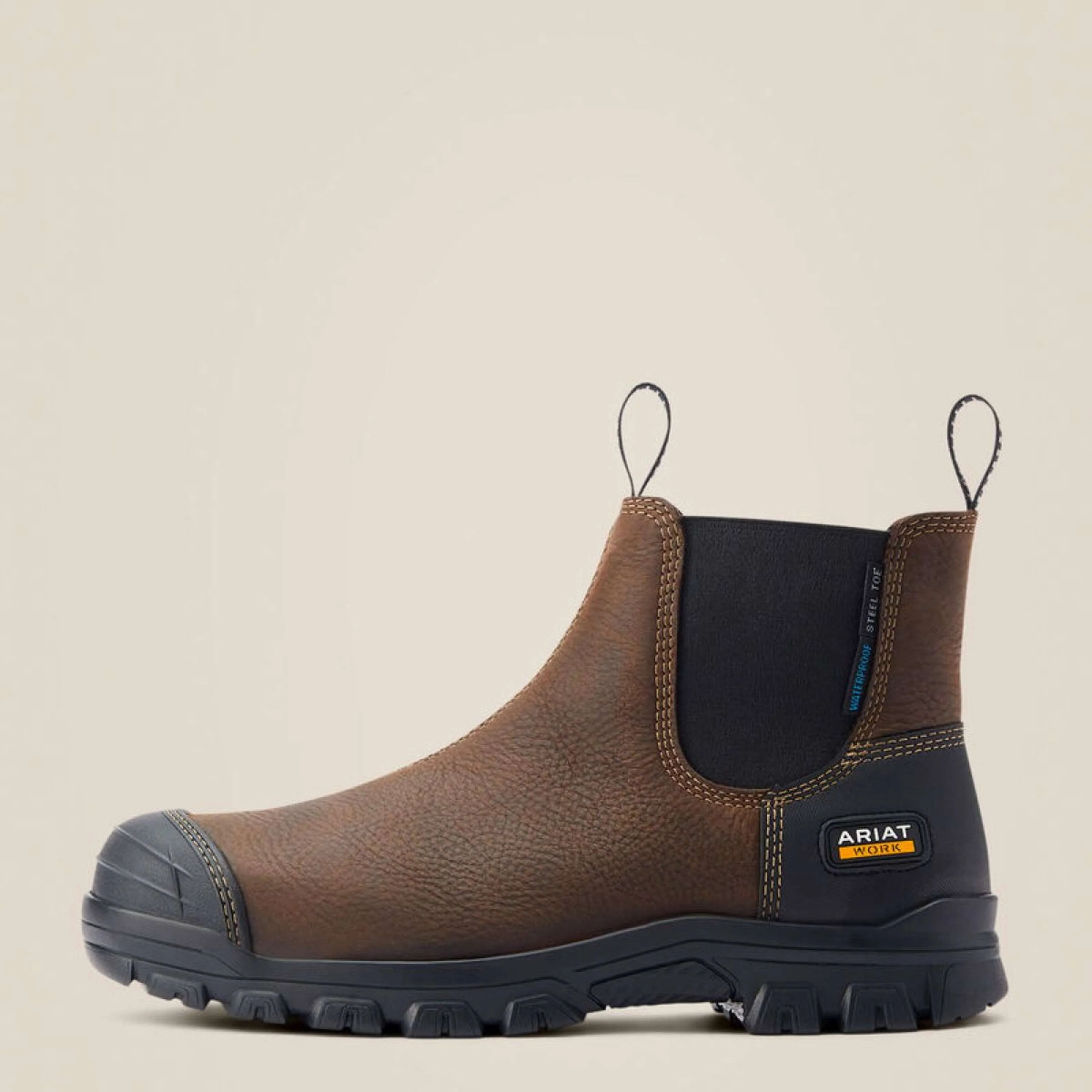 Ariat Stivaletti Treadfast Chelsea Waterproof Steel Toe Uomini Marrone scuro - Image 2