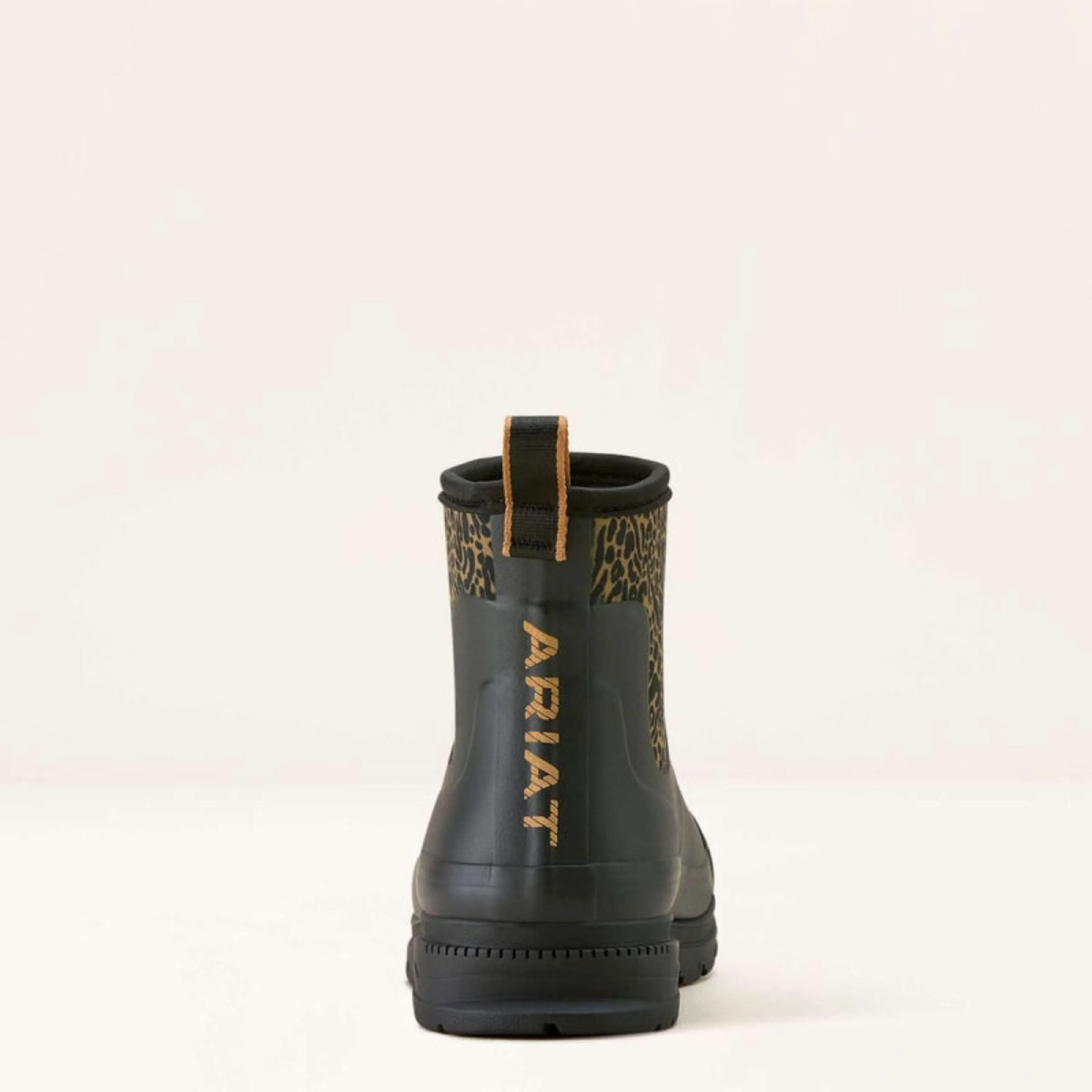 Ariat Stivali da pioggia Kelmarsh Shortie Donne Black/Ocelot Print - Image 4