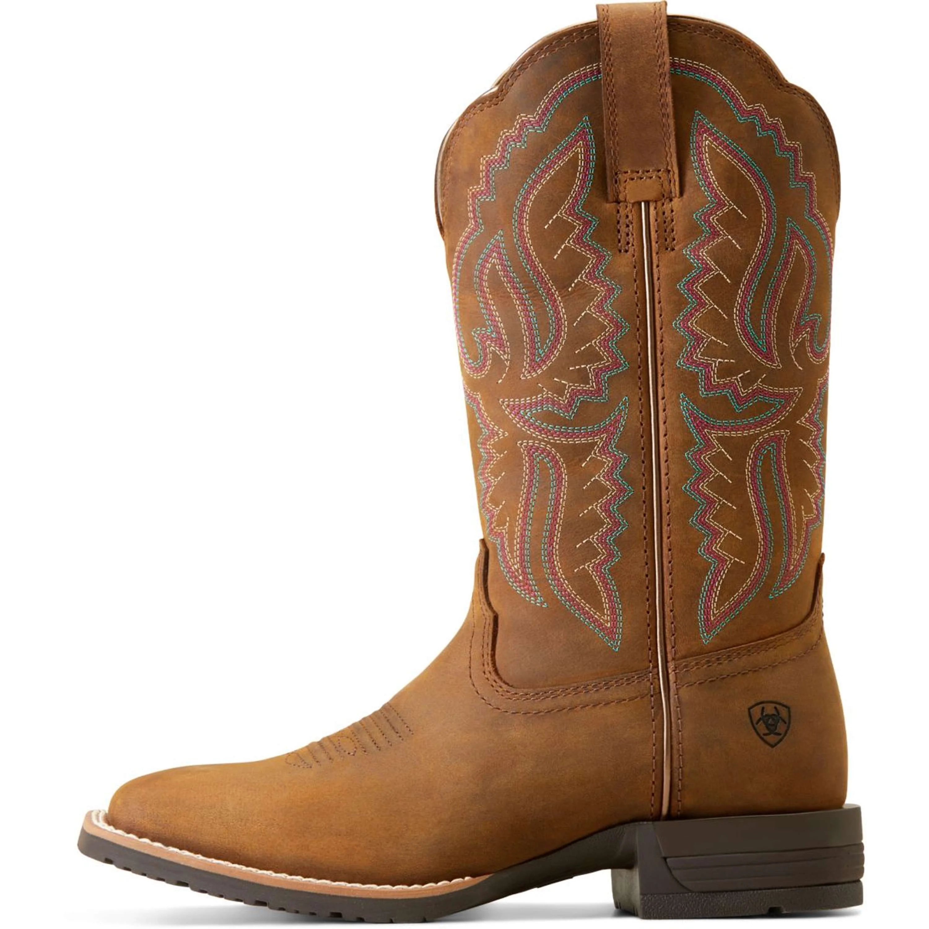 Ariat Stivali Western Hybrid Ranchwork Donne Distressed Tan - Image 2