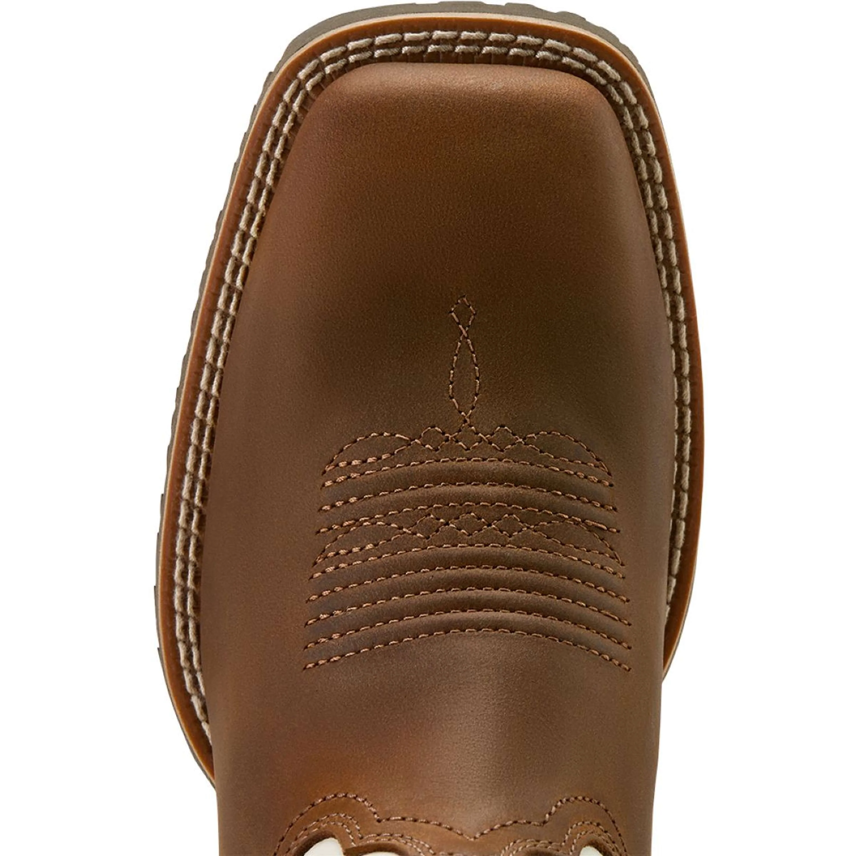 Ariat Stivali Western Hybrid Ranchwork Venttek Donne Distressed Brown/Crema - Image 6