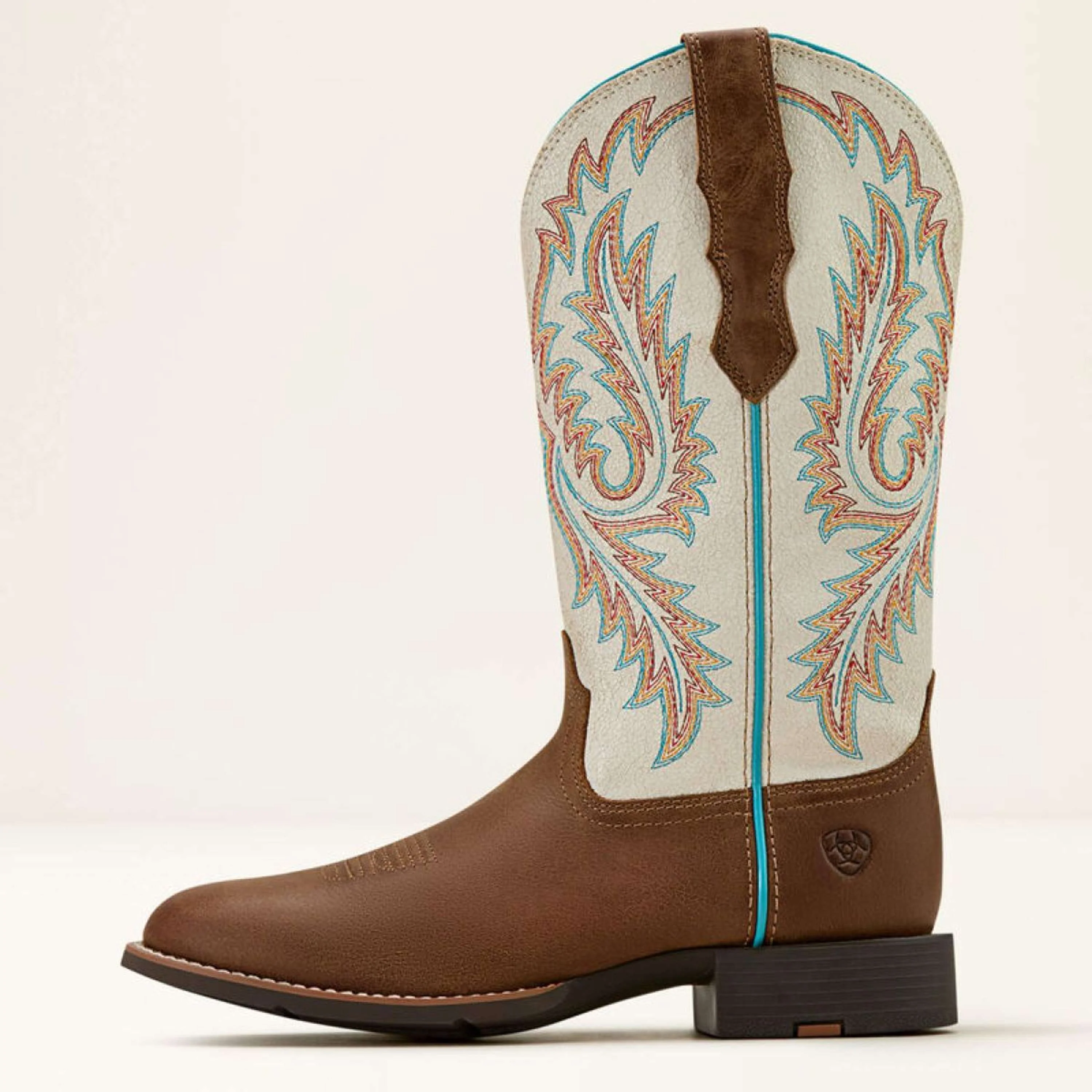 Ariat Stivali Western Round Up W Toe Donne Sandstorm/Distressed Ivory - Image 2