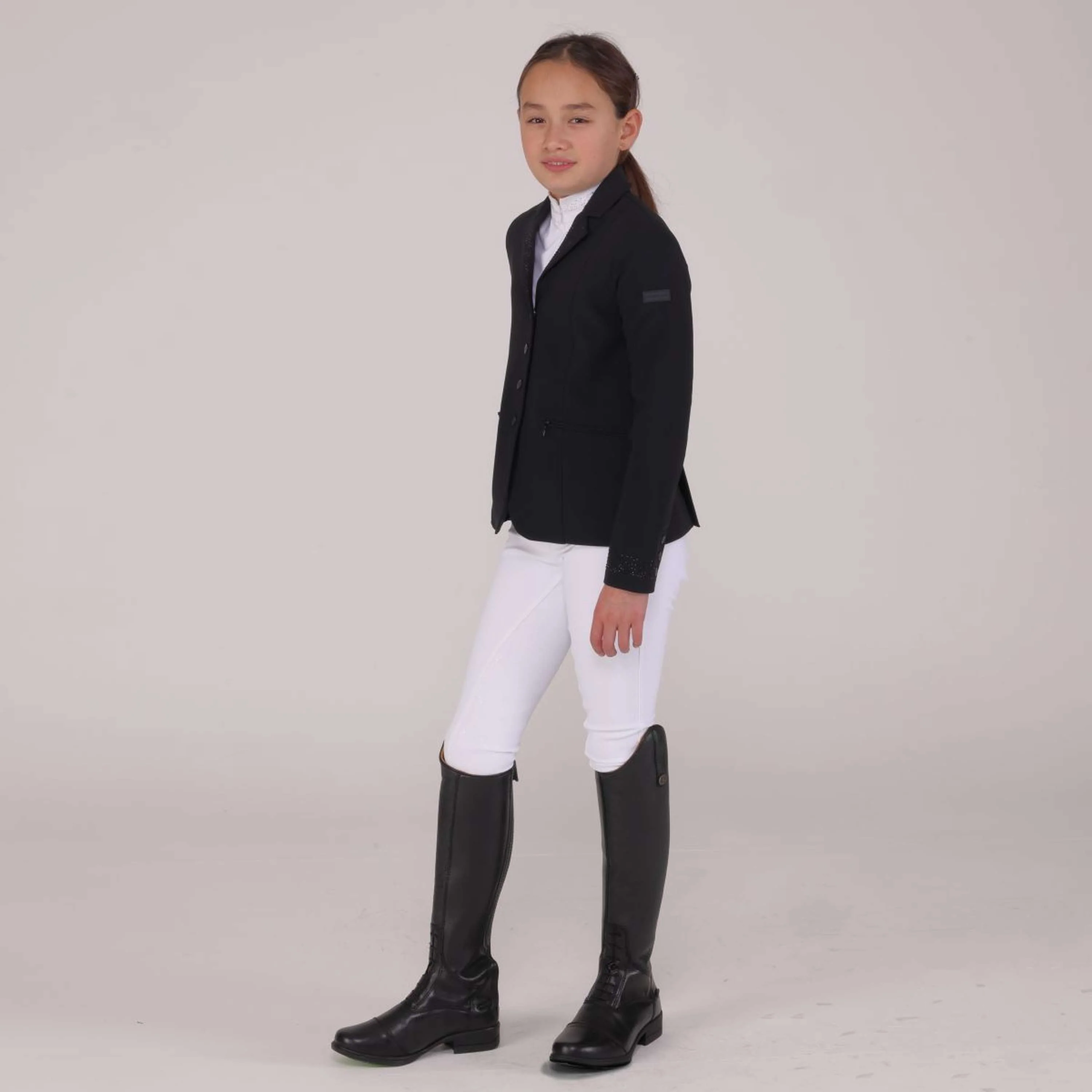 Aubrion by Shires Giacca da Competizione Optima GX Bambini Nero - Image 4