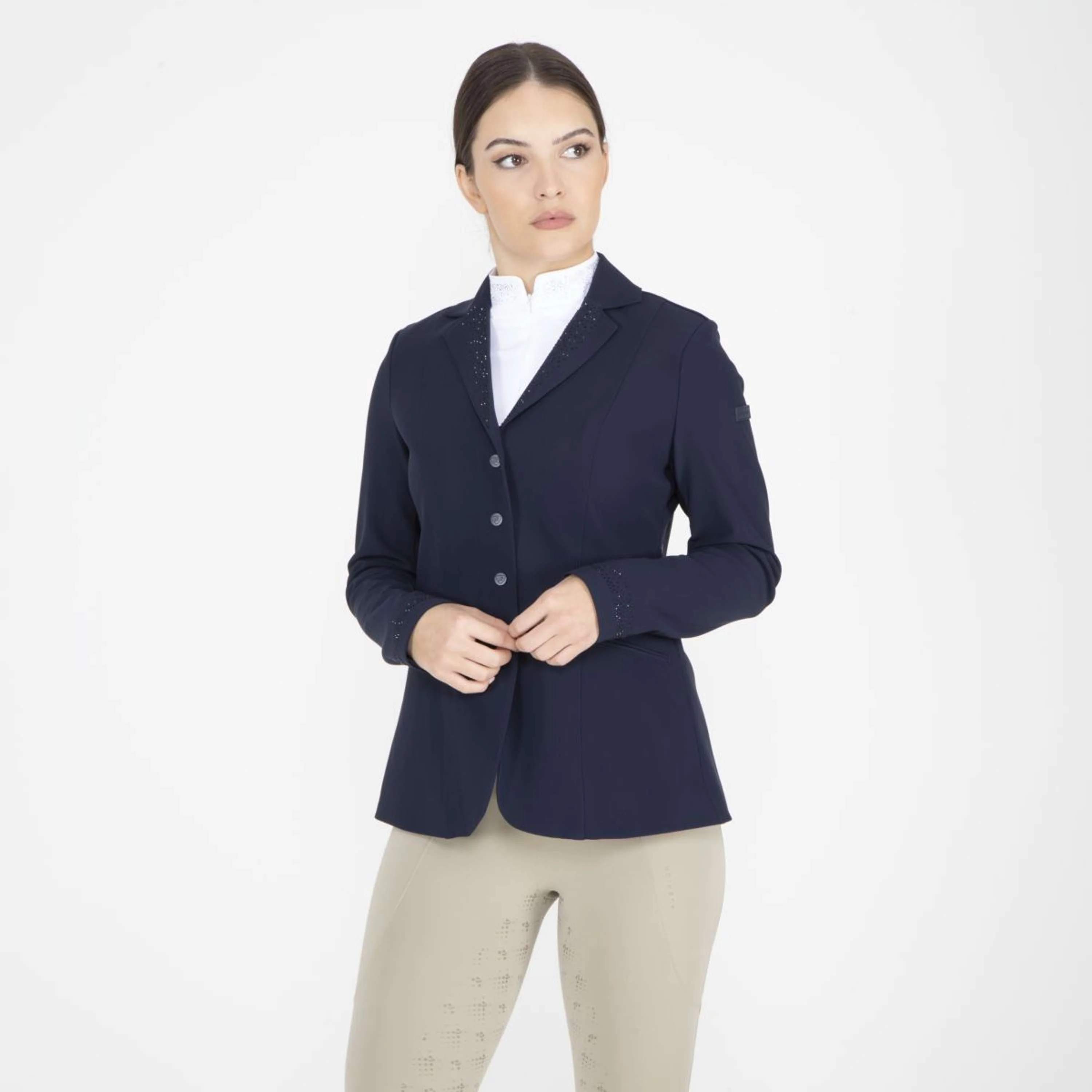 Aubrion by Shires Giacca da Competizione Optima GX Navy - Image 11