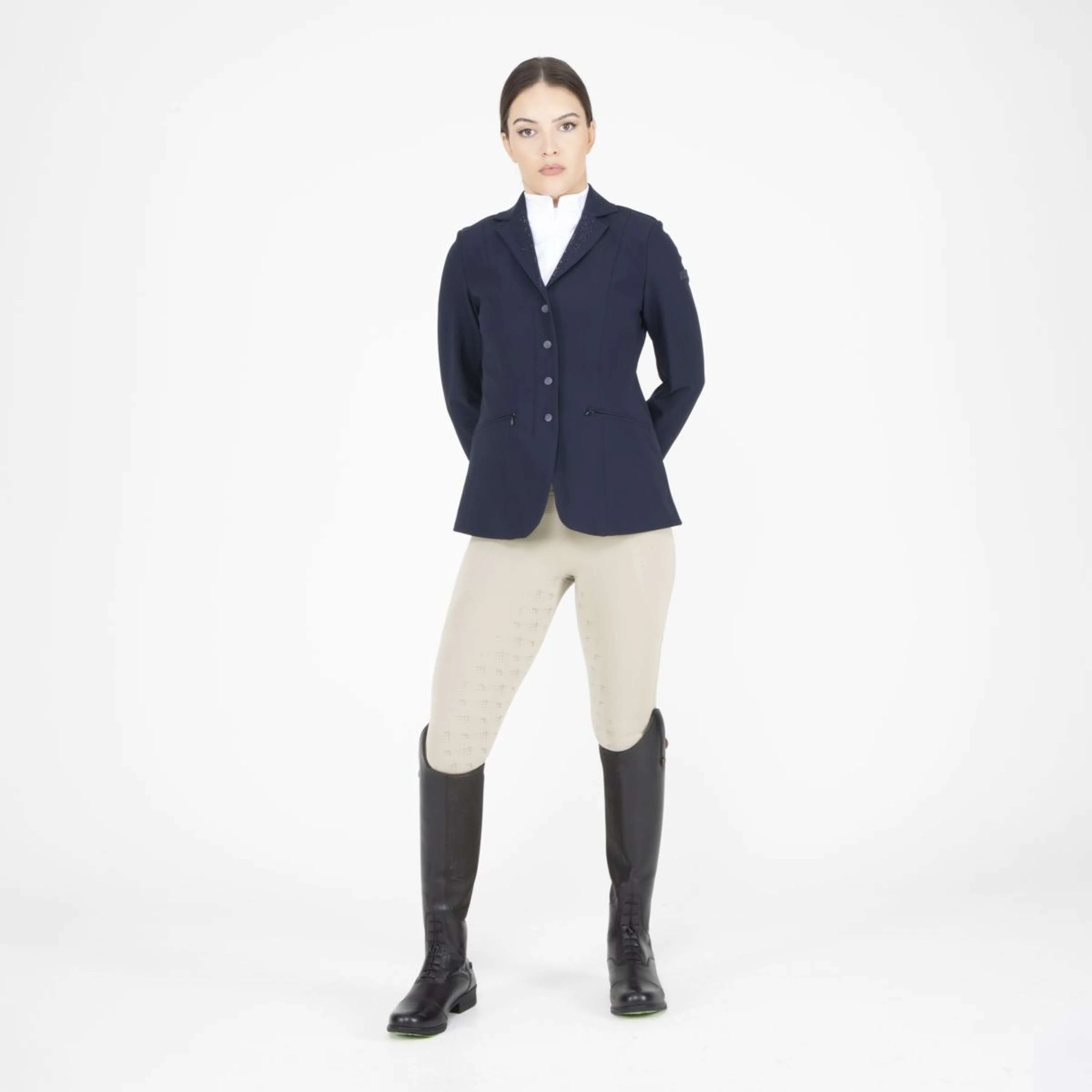 Aubrion by Shires Giacca da Competizione Optima GX Navy - Image 7