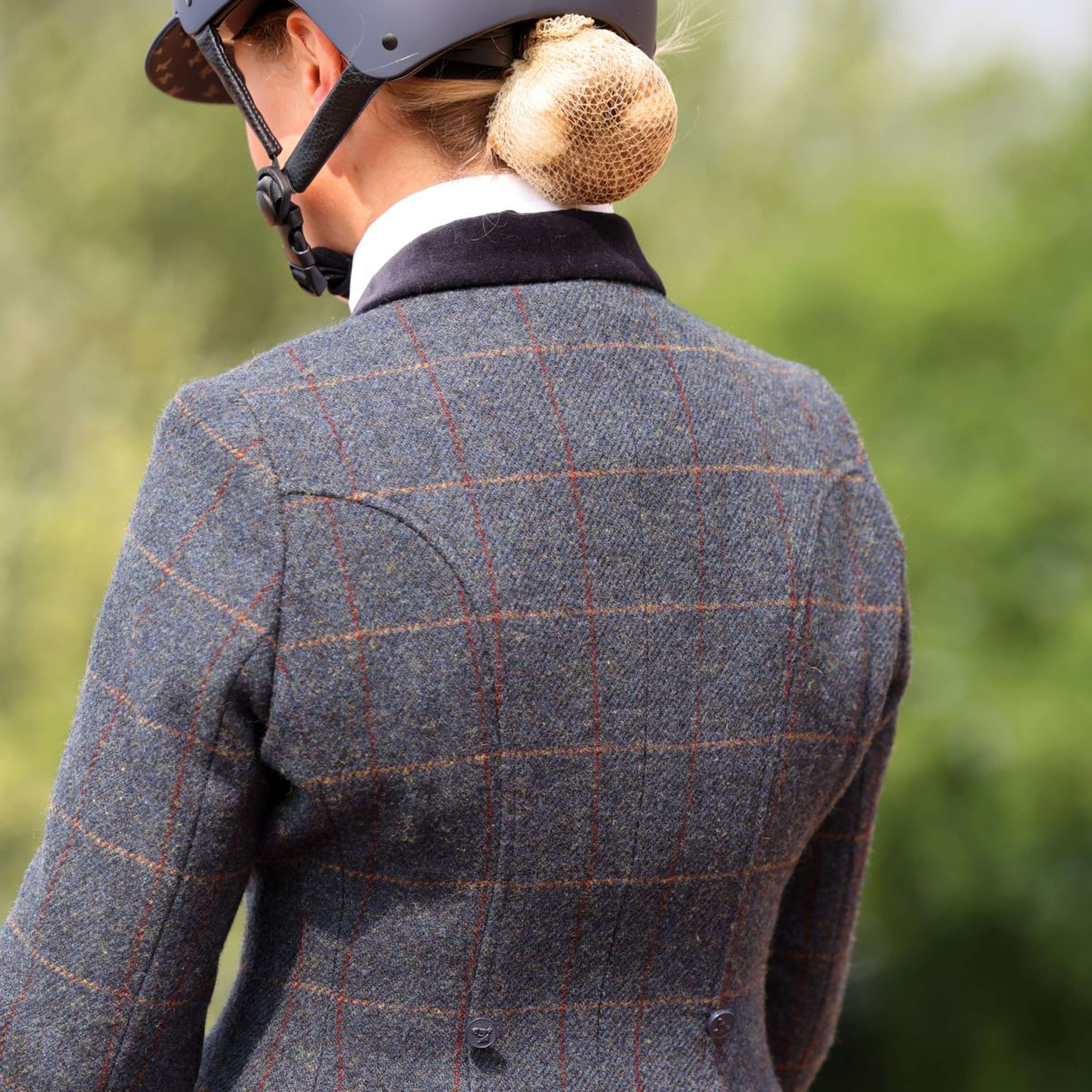 Aubrion by Shires Giacca da Competizione Saratoga Juniper Navy Check - Image 3