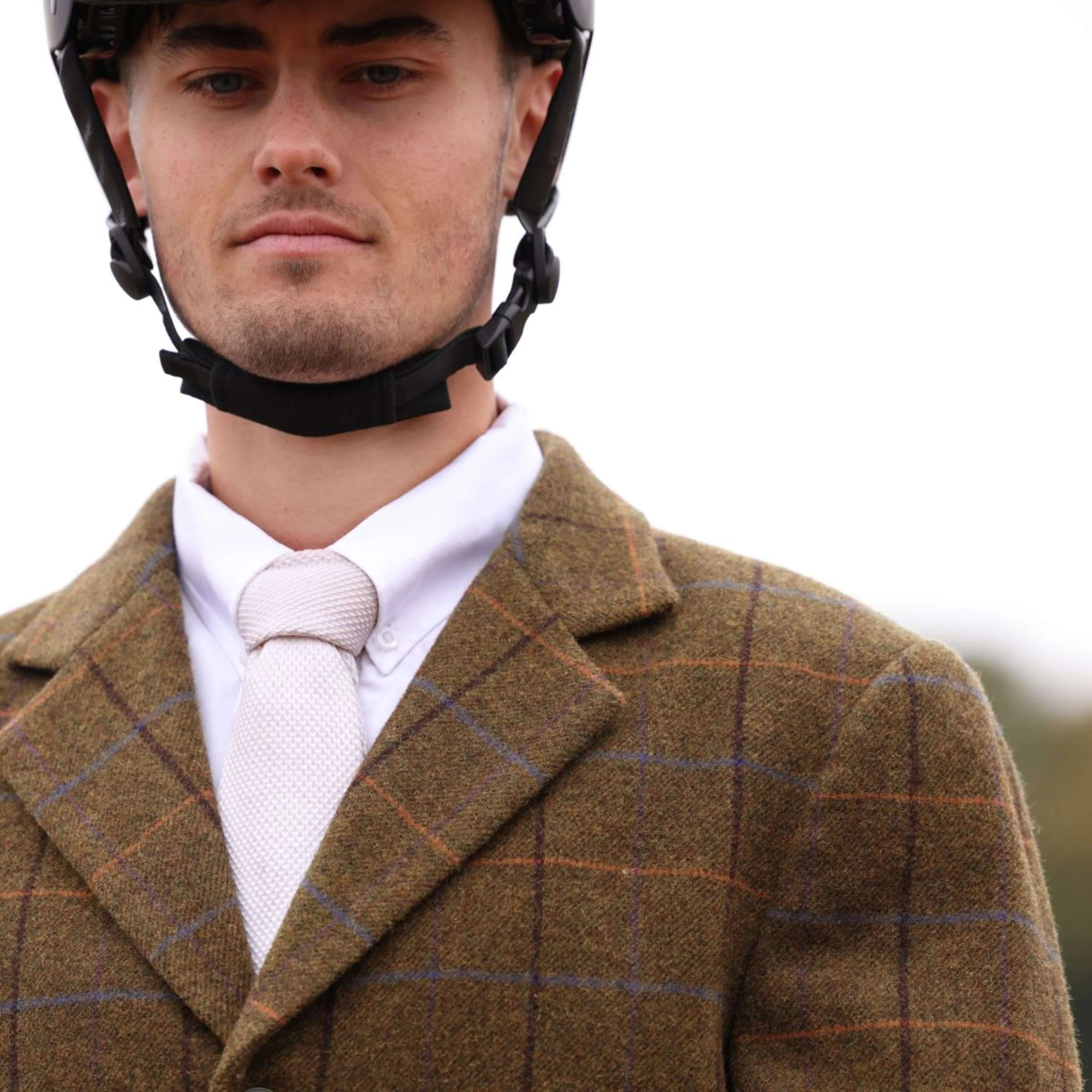 Aubrion by Shires Giacca da Competizione Saratoga Uomini Rovere Marrone Check - Image 9