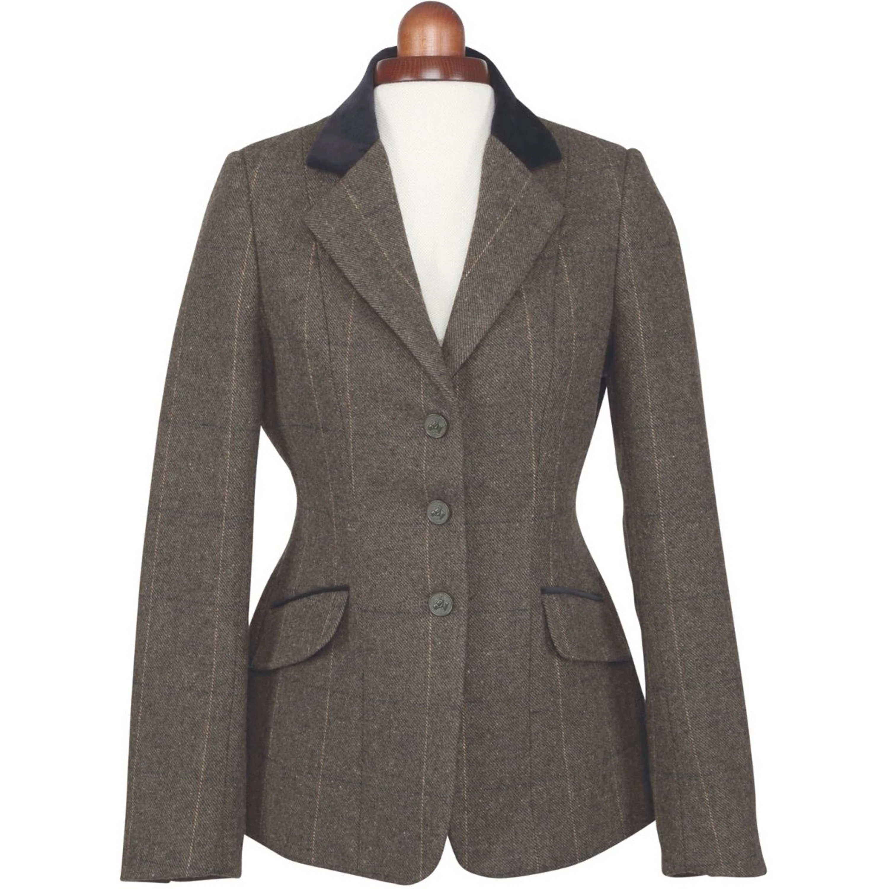 Aubrion by Shires Giacca da Competizione Saratoga Verde Check