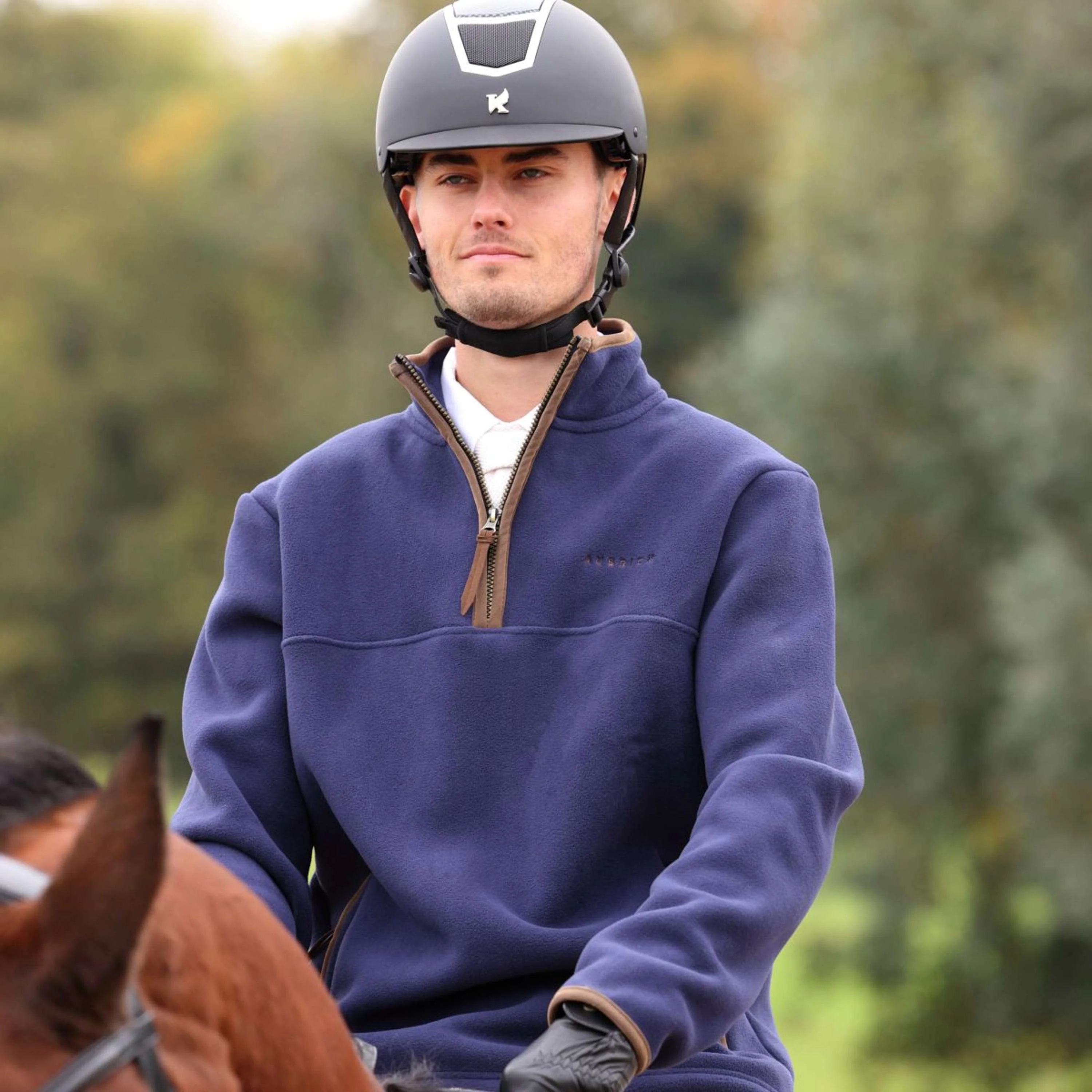 Aubrion by Shires Maglione Original Fleece Uomini Navy - Image 12