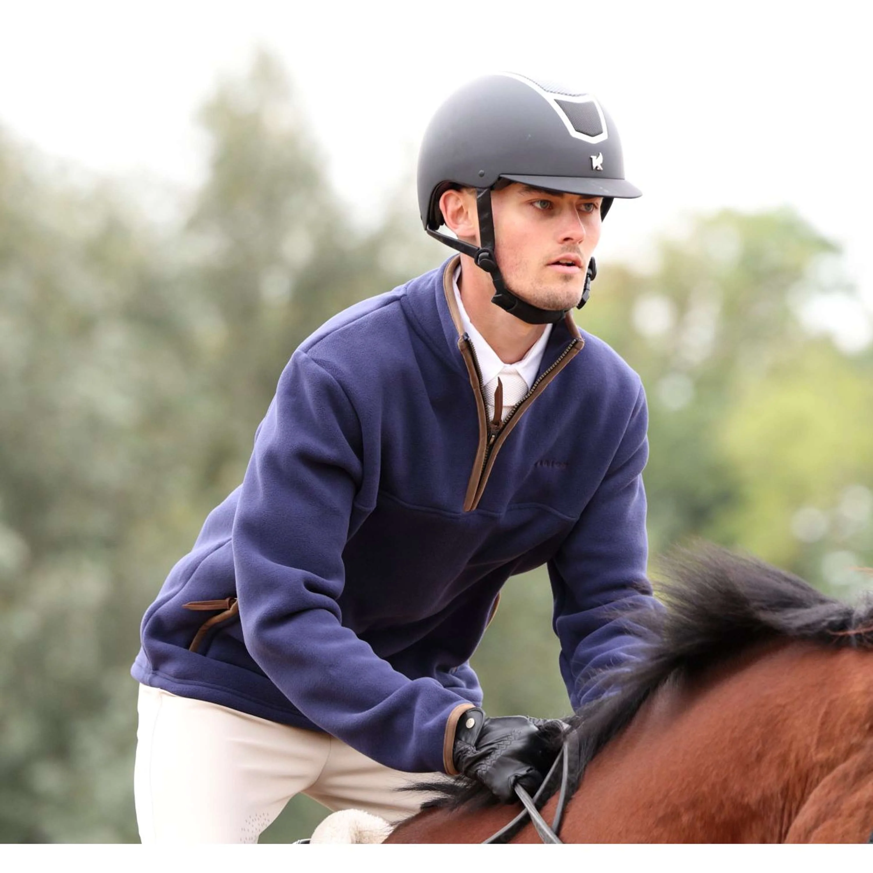 Aubrion by Shires Maglione Original Fleece Uomini Navy - Image 16
