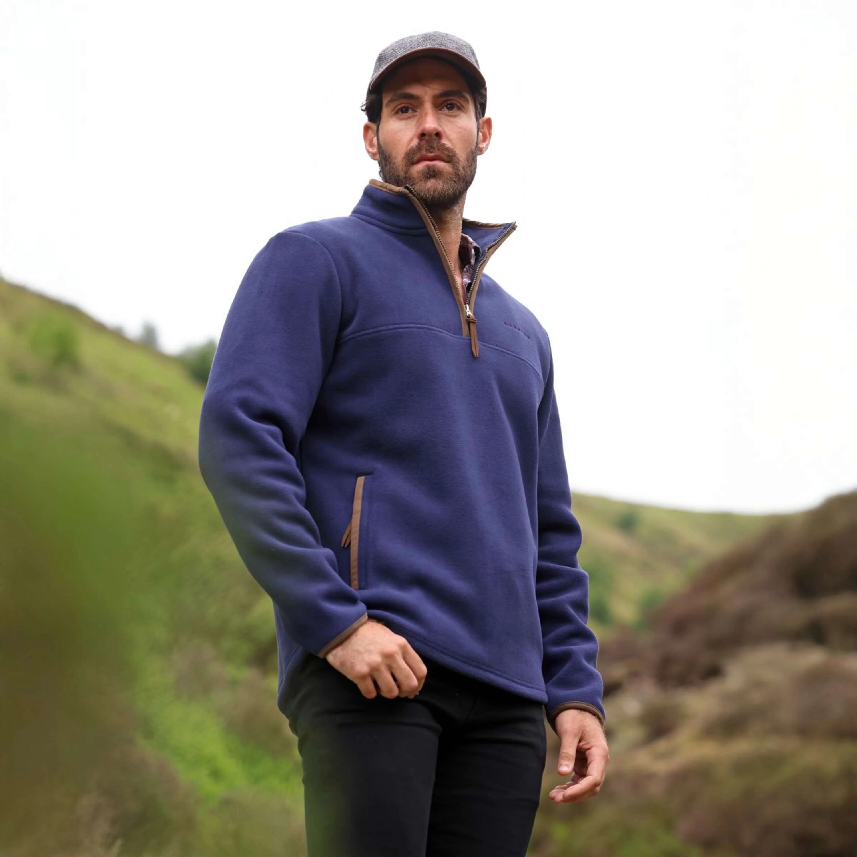Aubrion by Shires Maglione Original Fleece Uomini Navy - Image 18