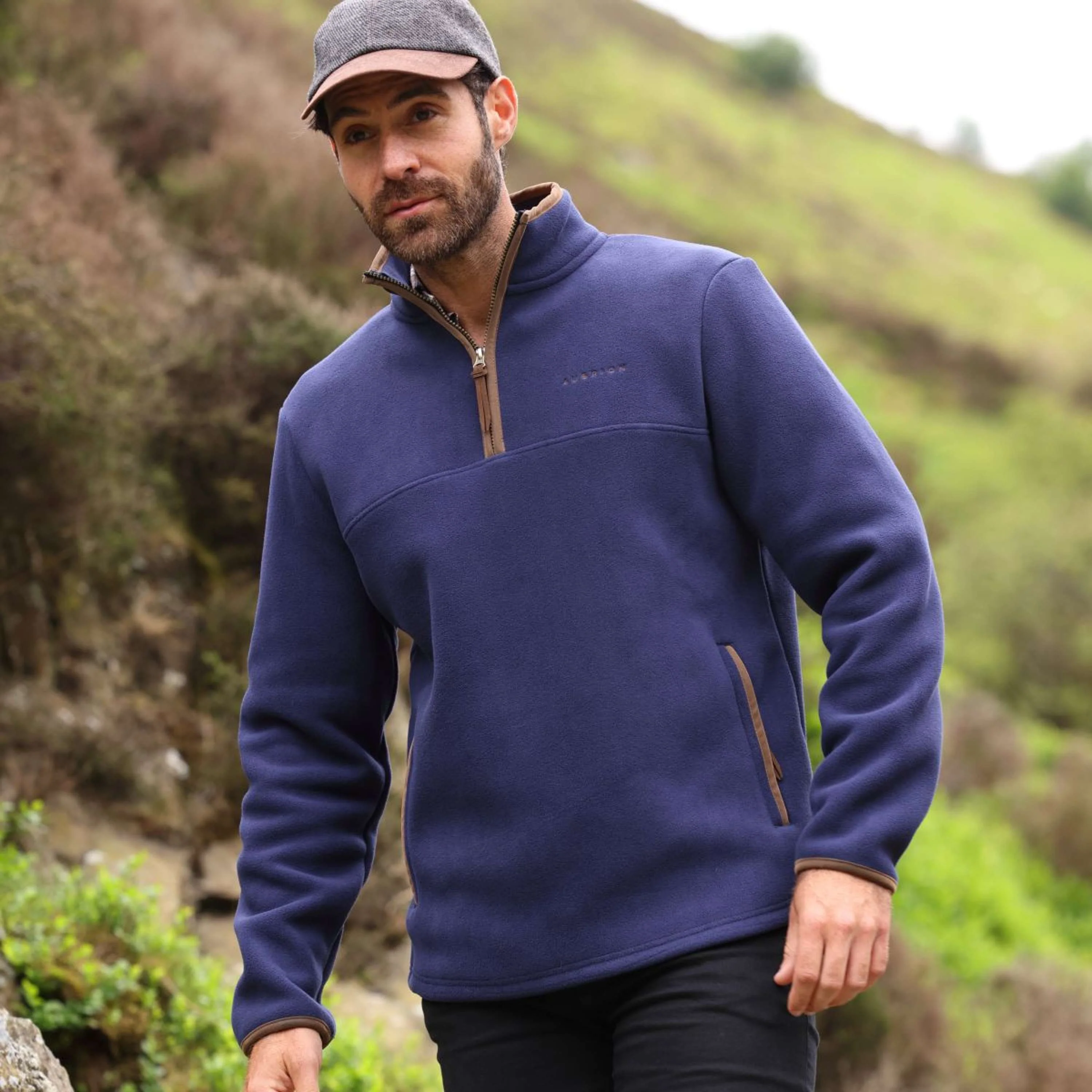 Aubrion by Shires Maglione Original Fleece Uomini Navy - Image 19