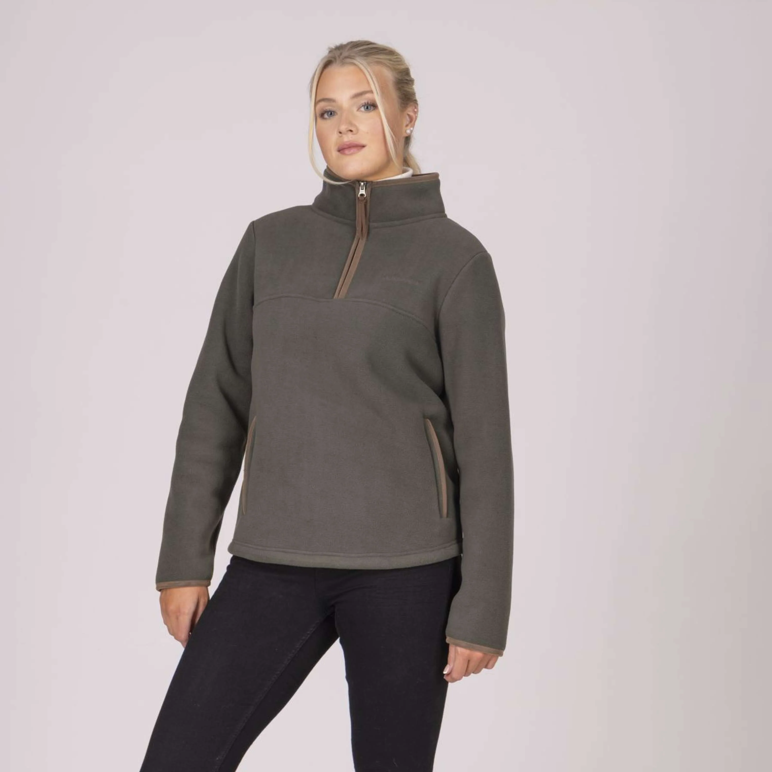 Aubrion by Shires Maglione Original Fleece Verde - Image 22