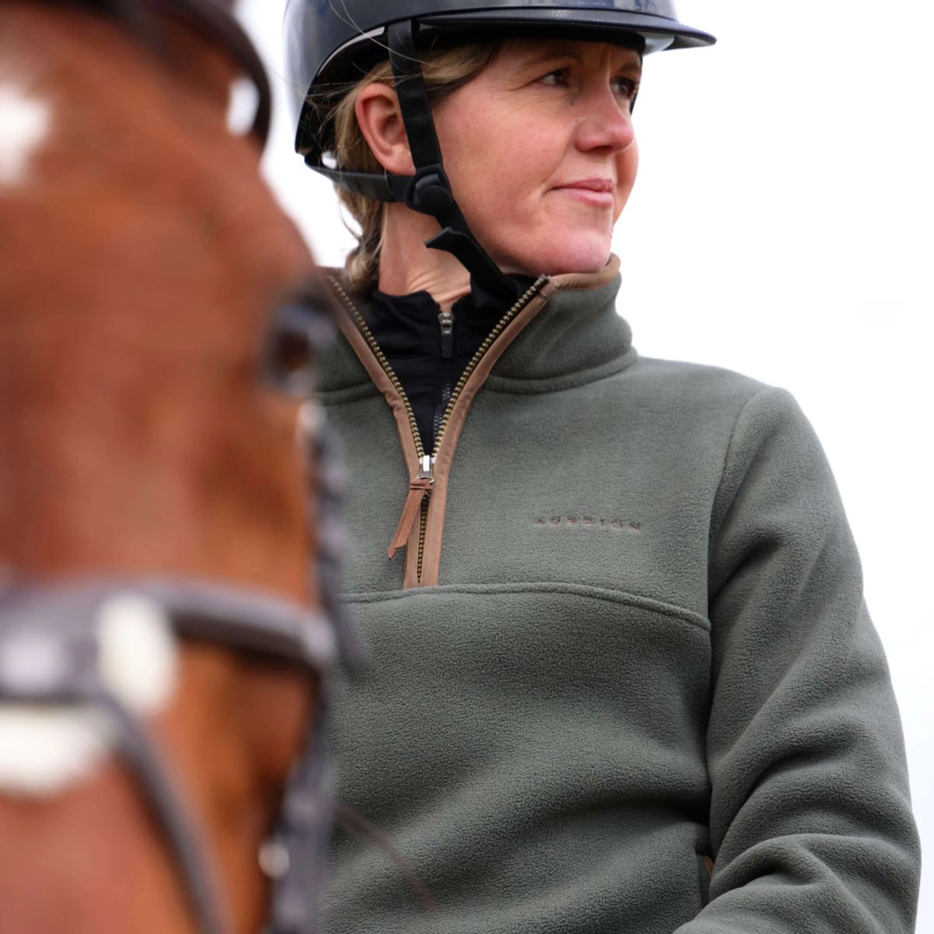 Aubrion by Shires Maglione Original Fleece Verde - Image 6