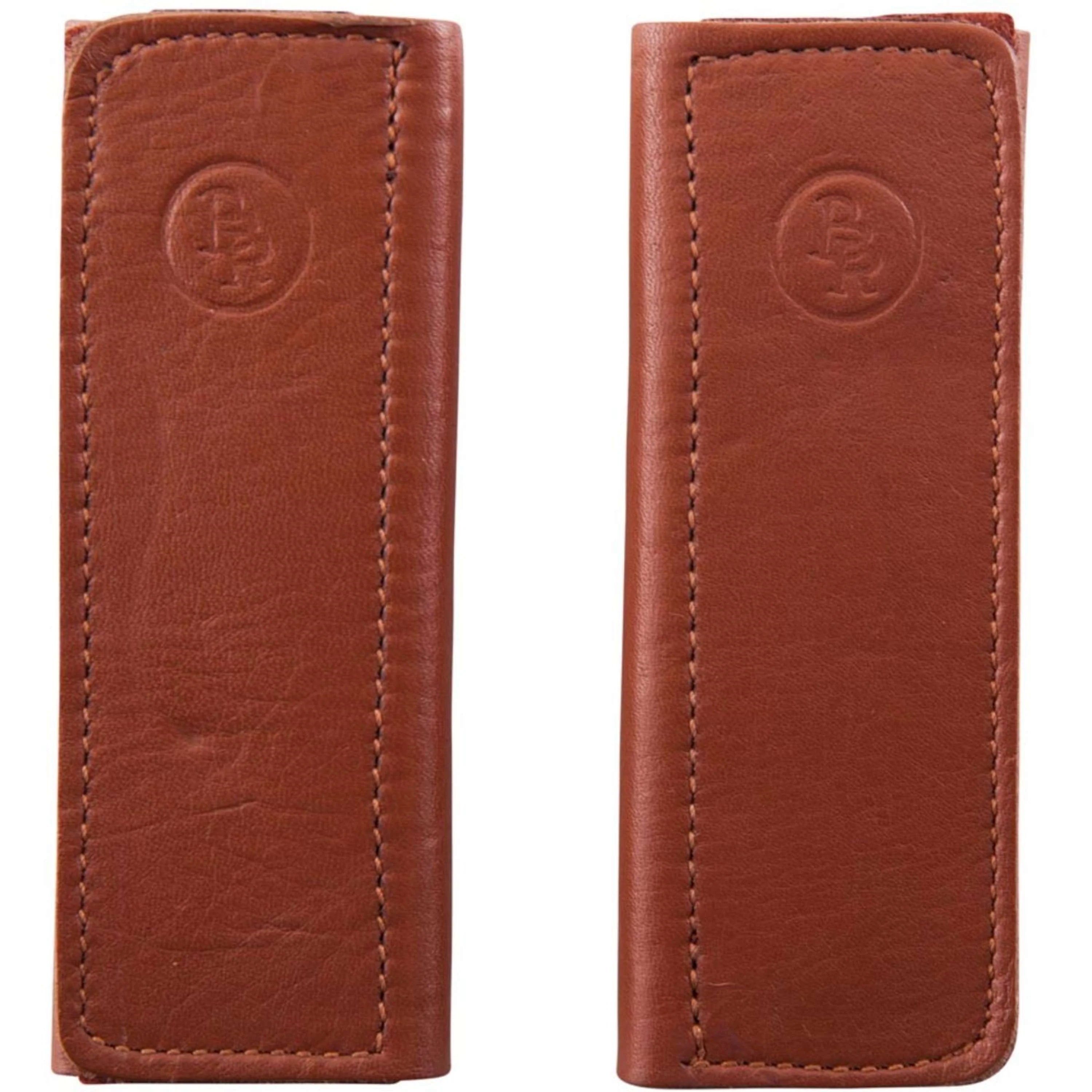 BR Coperture per Cinghie dei Staffili Pelle Morbida con Velcro Tobacco
