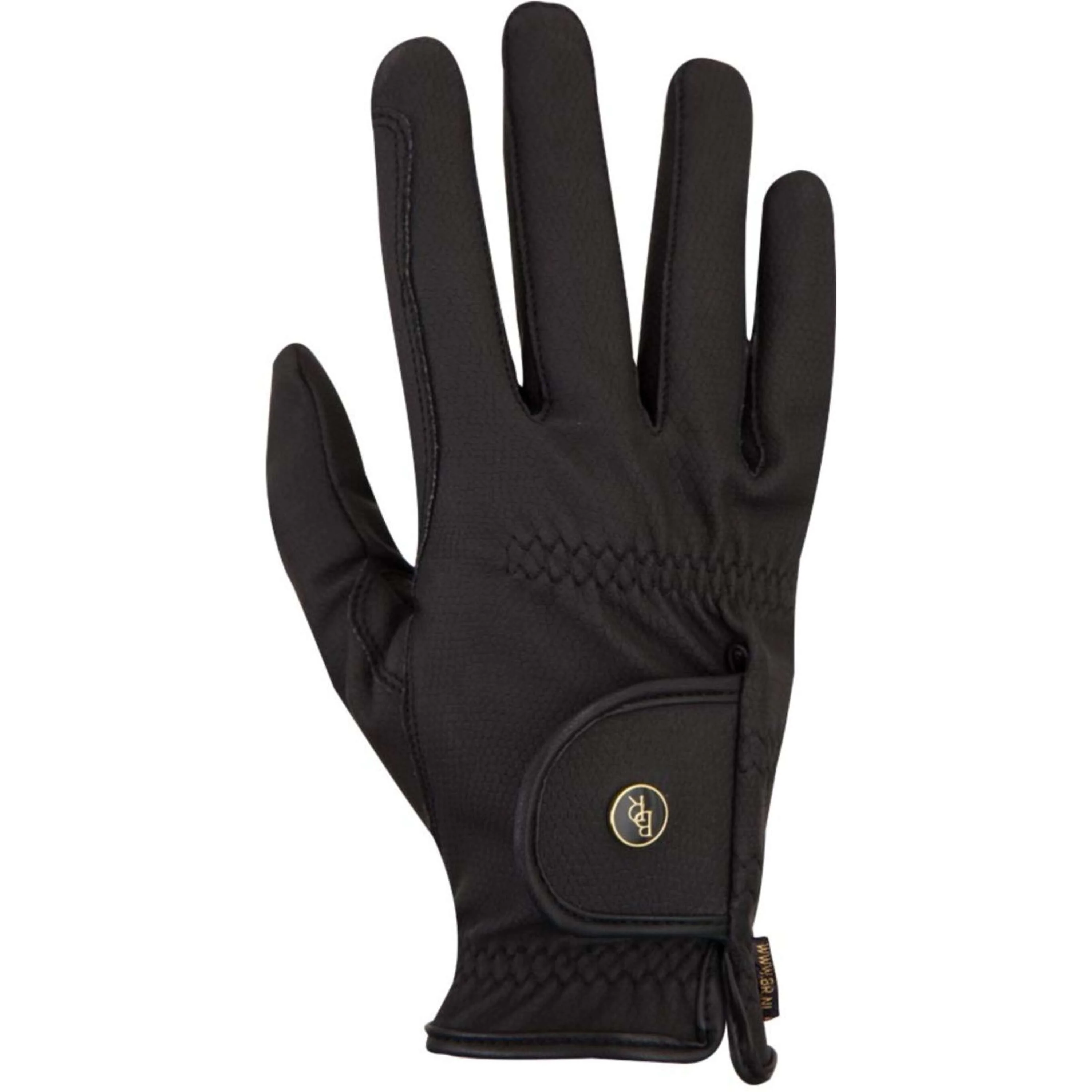BR Guanti da Equitazione Grip Pro Nero