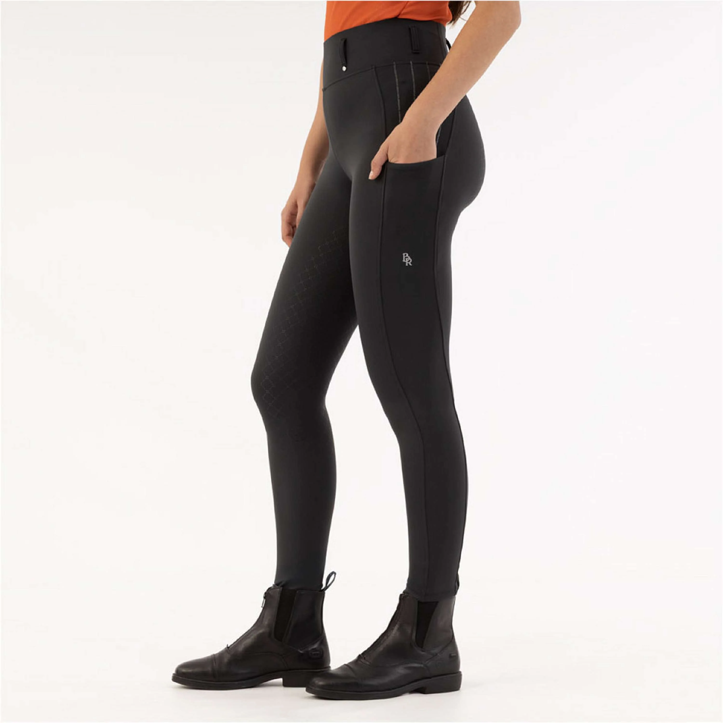 BR Leggings da Equitazione Kelly Full Grip Moonless Night - Image 3