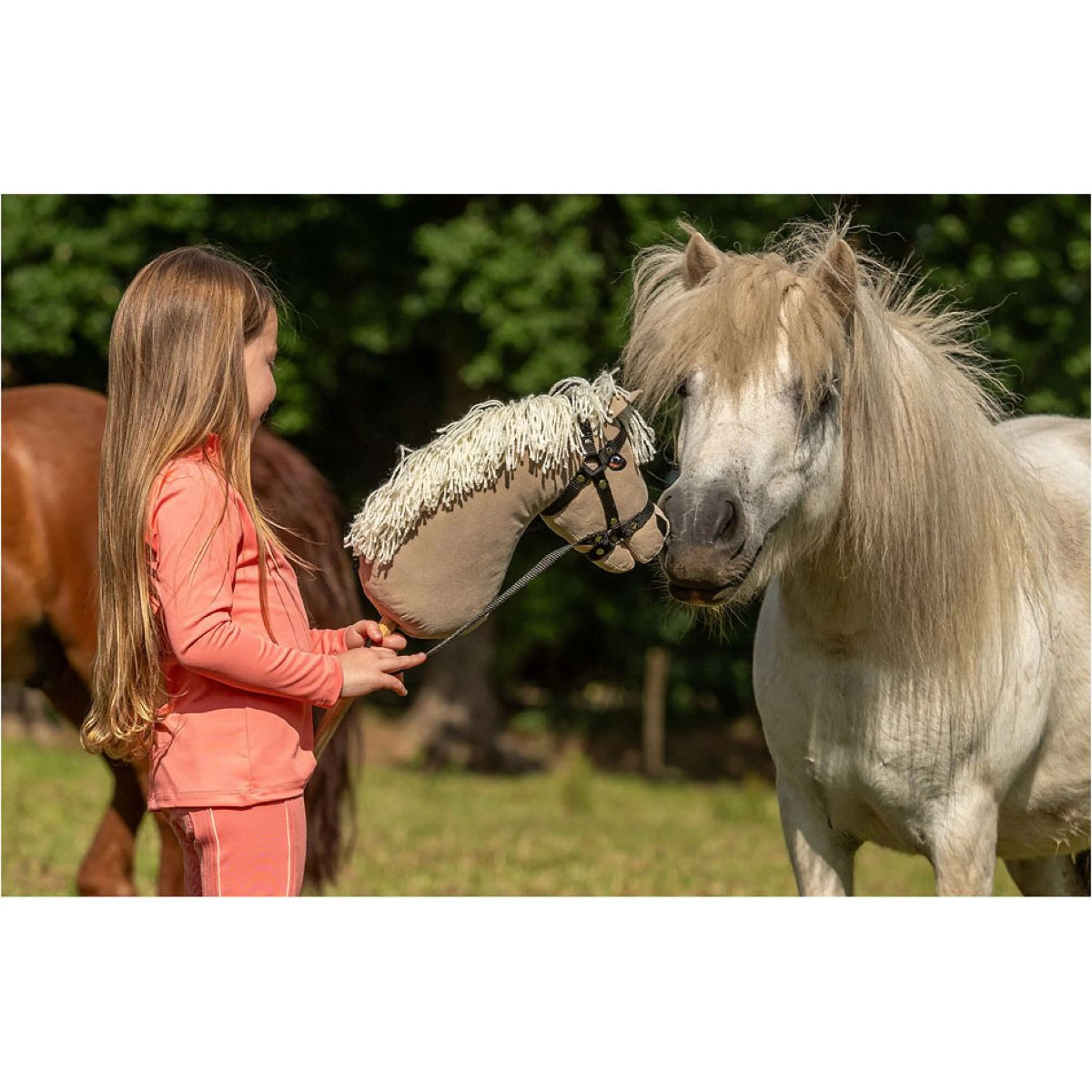BR Mini Horse Cavallo a dondolo Beige - Image 3