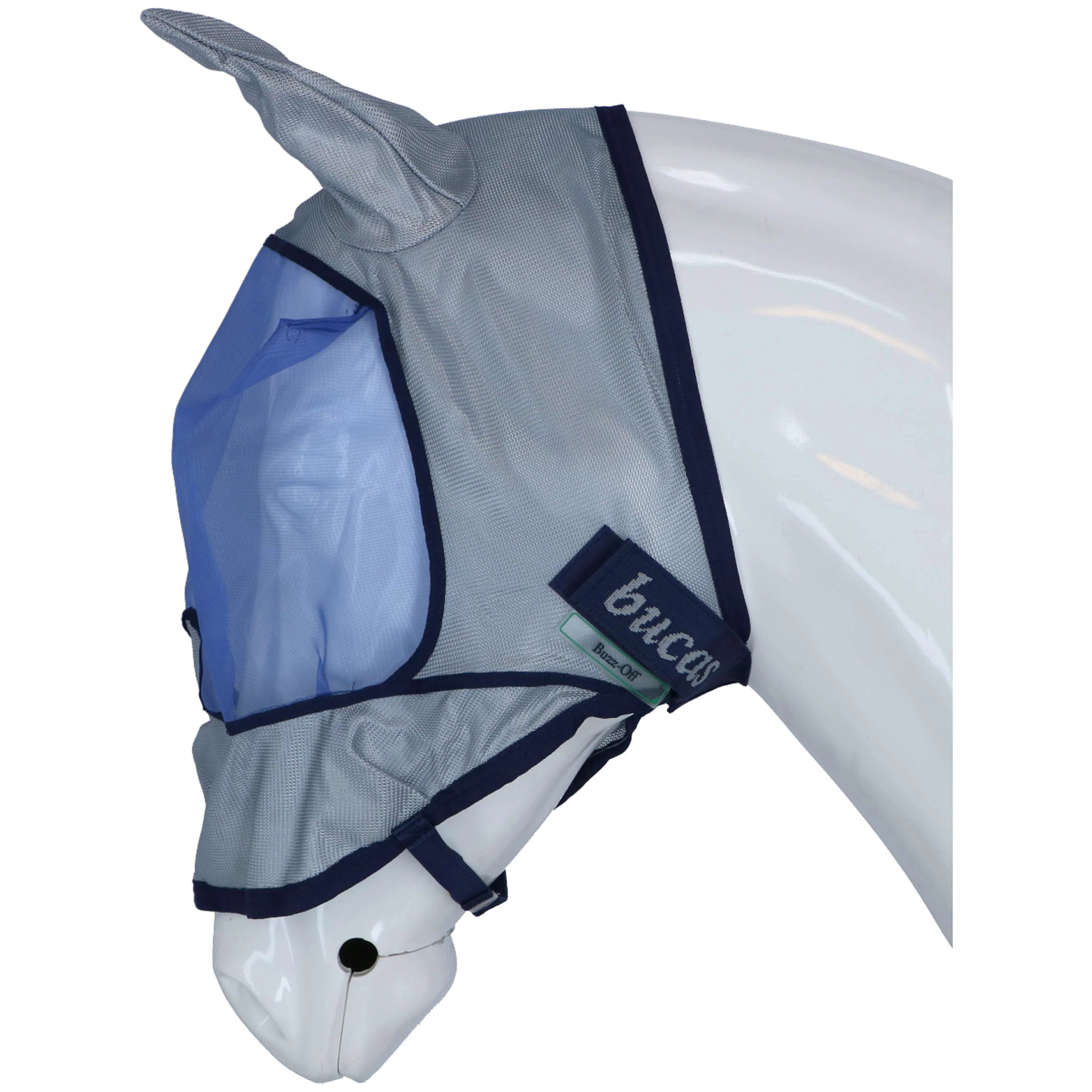 Bucas Buzz-Off Maschera Anti-Mosche Delux Blu - Image 4